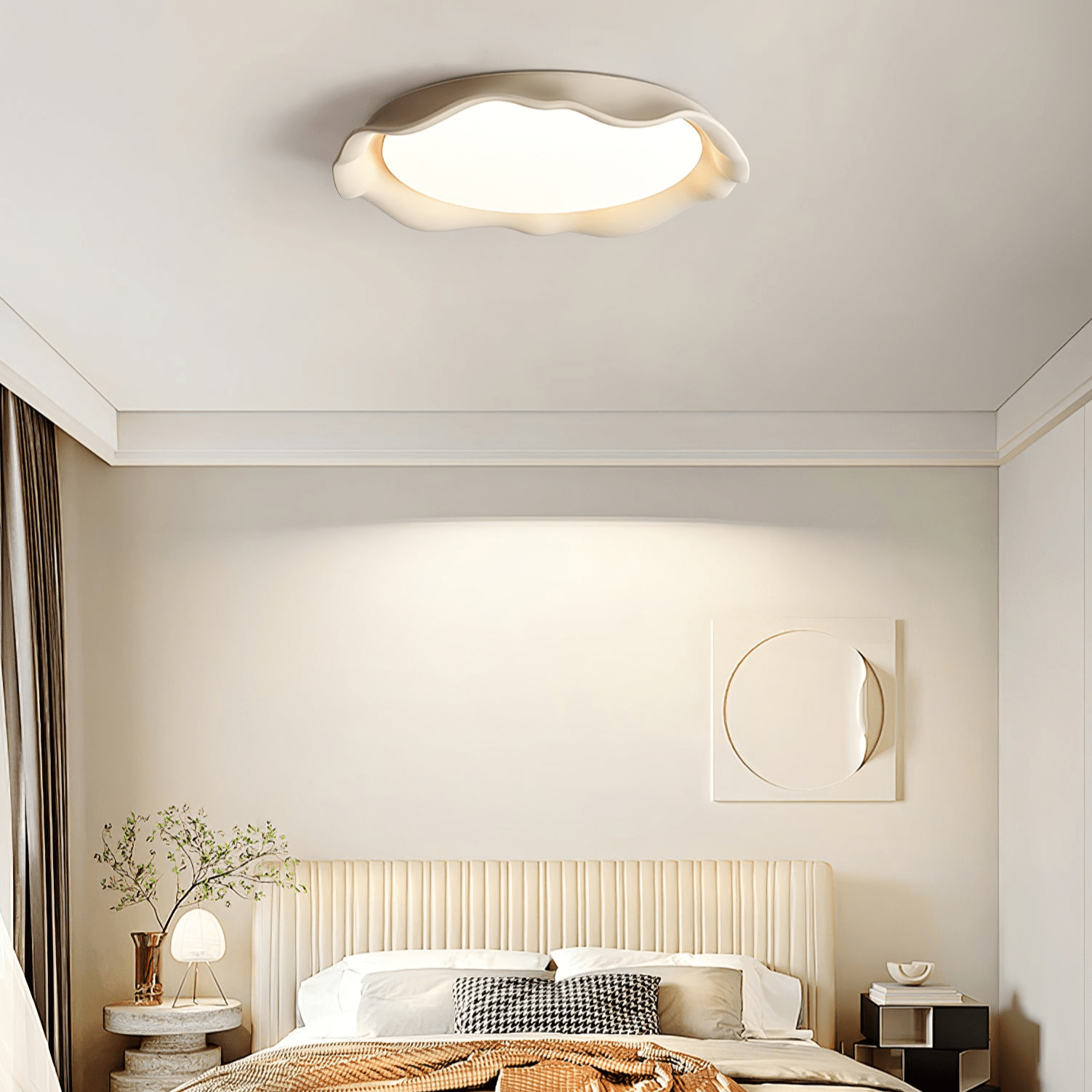 Idoraris Modern Minimalist Art Microcement Ceiling Light