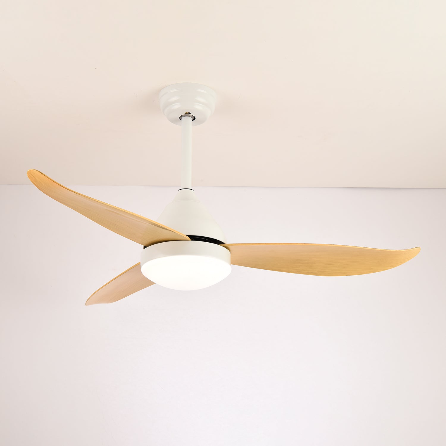 Fia Modern Wood Ceiling Fan with Light