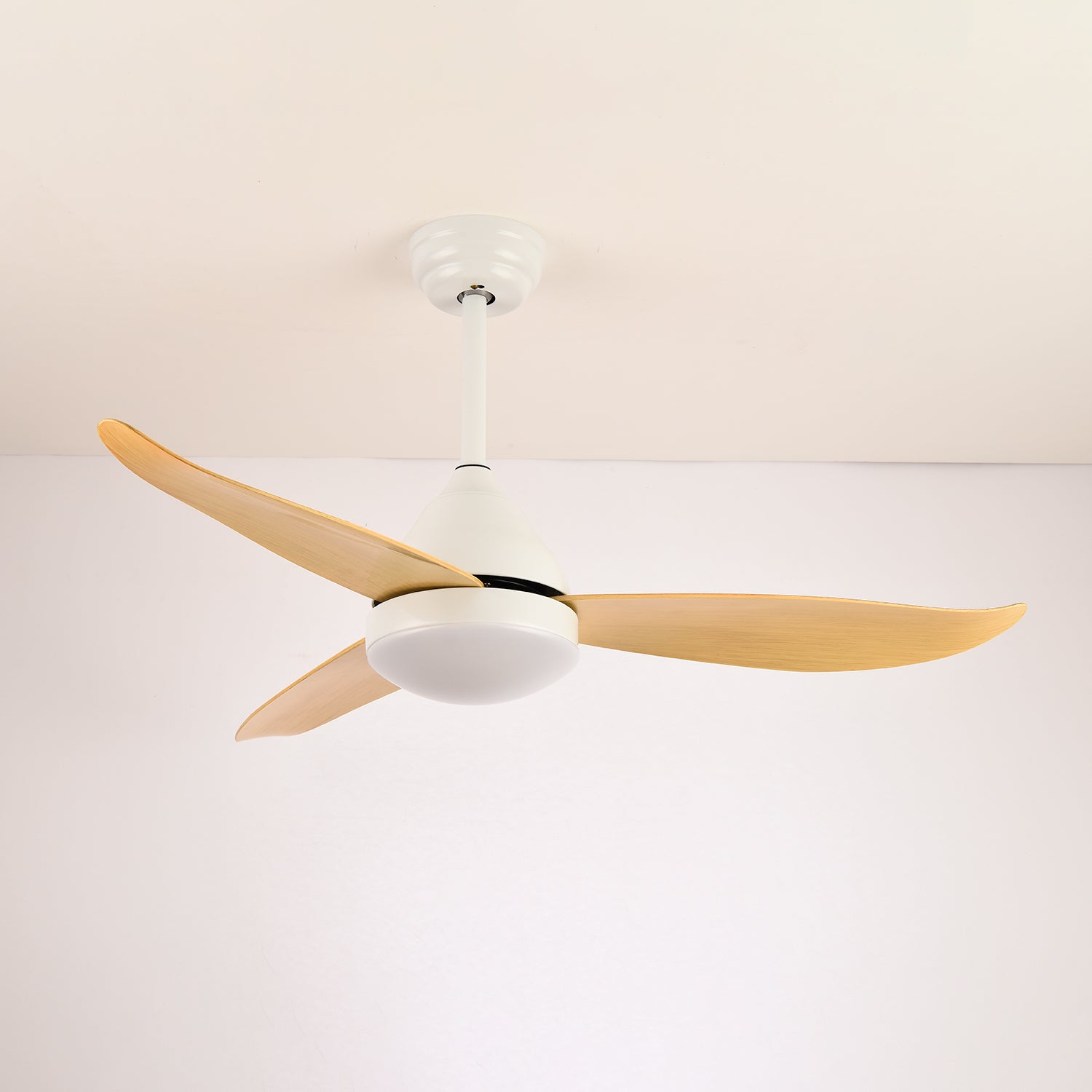 Fia Modern Wood Ceiling Fan with Light