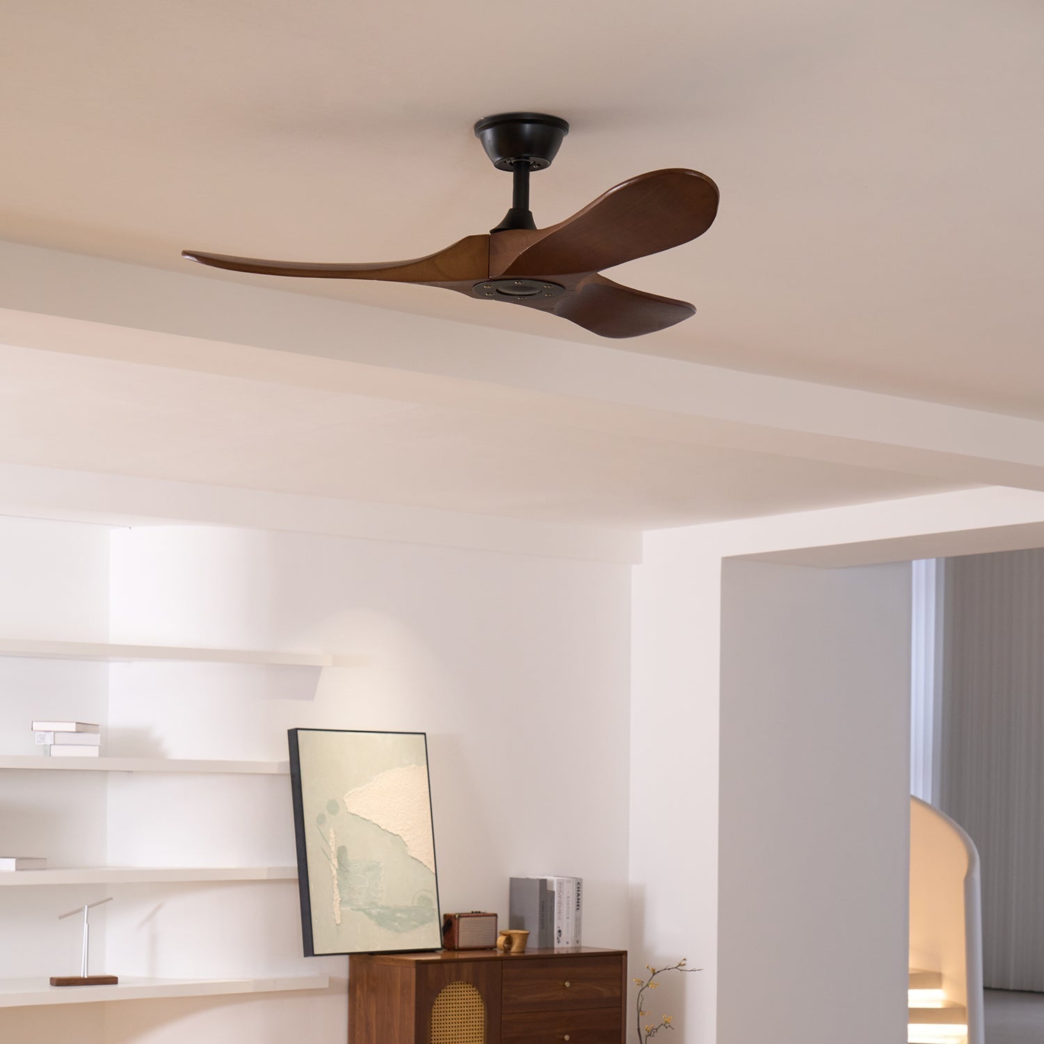 Orano Wood Contemporary Ceiling Fan