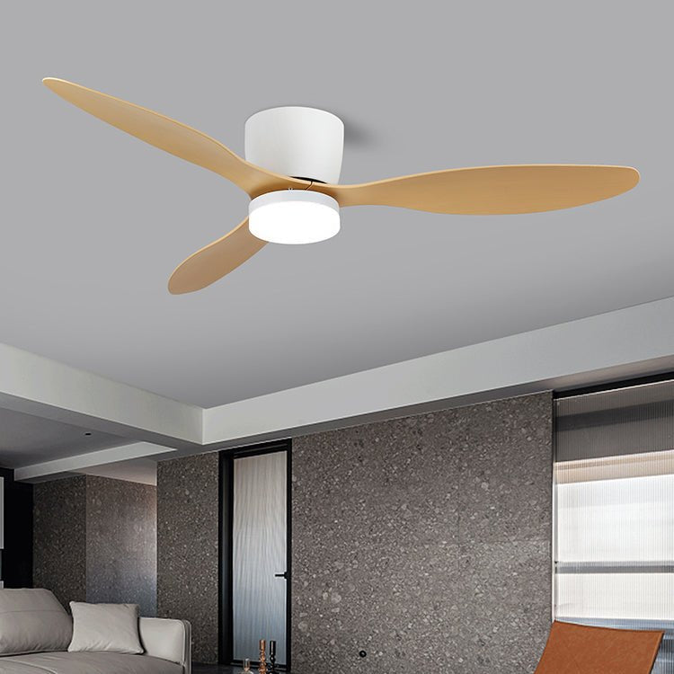 Brinor Minimalist Wood Ceiling Fan Light