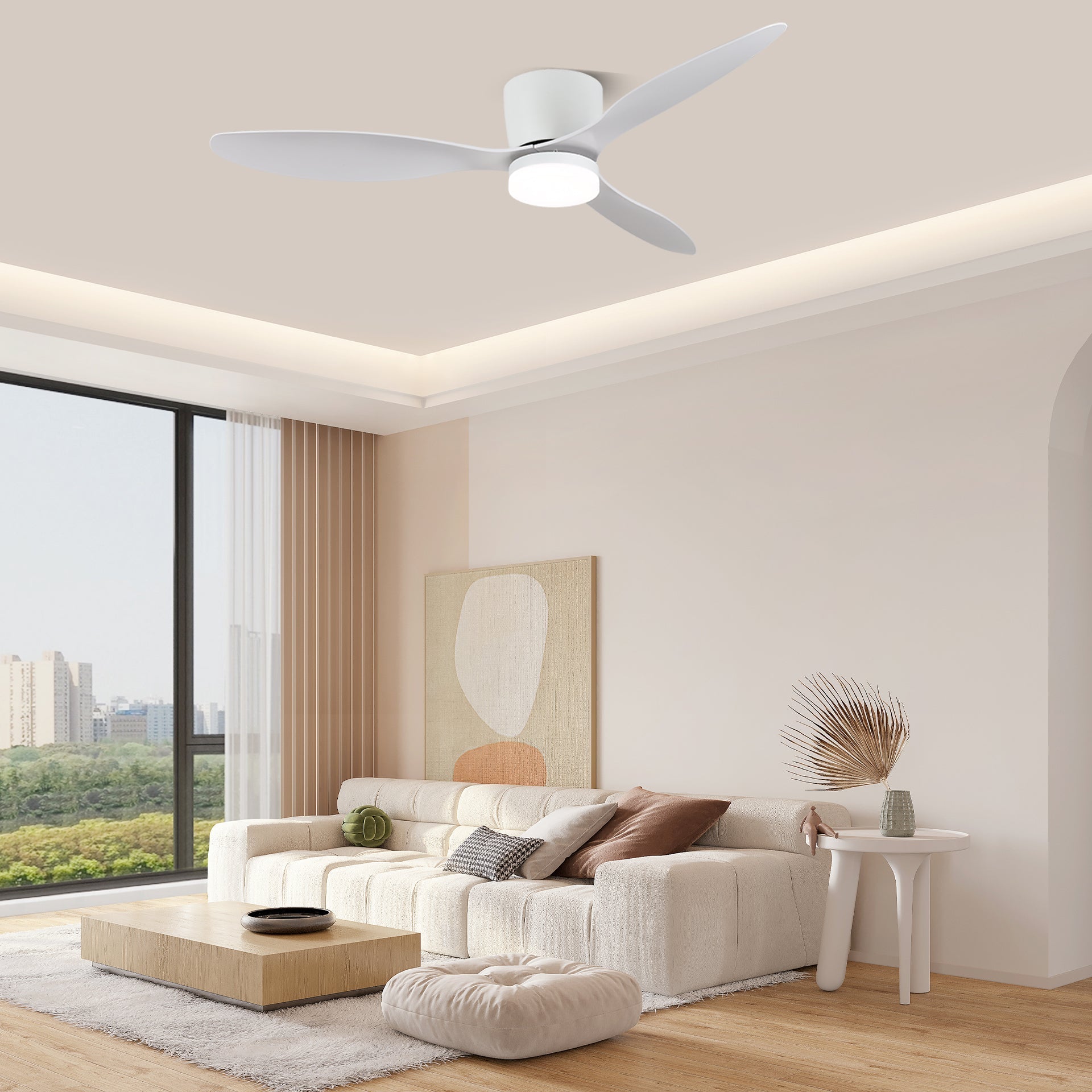 Knox Minimalist Ceiling Fan Light