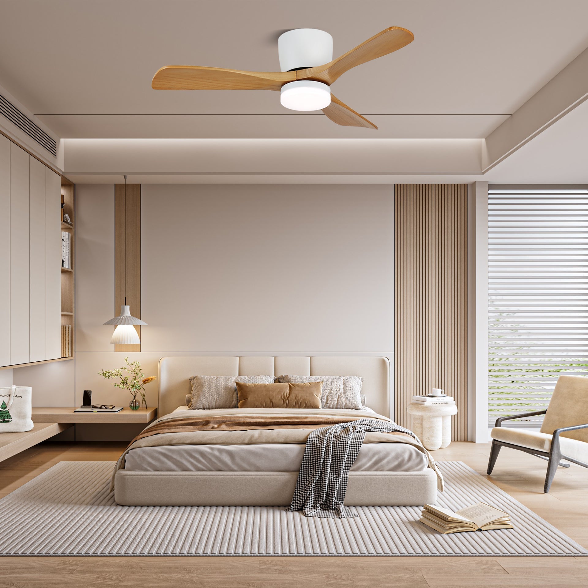 Knox Minimalist Ceiling Fan Light