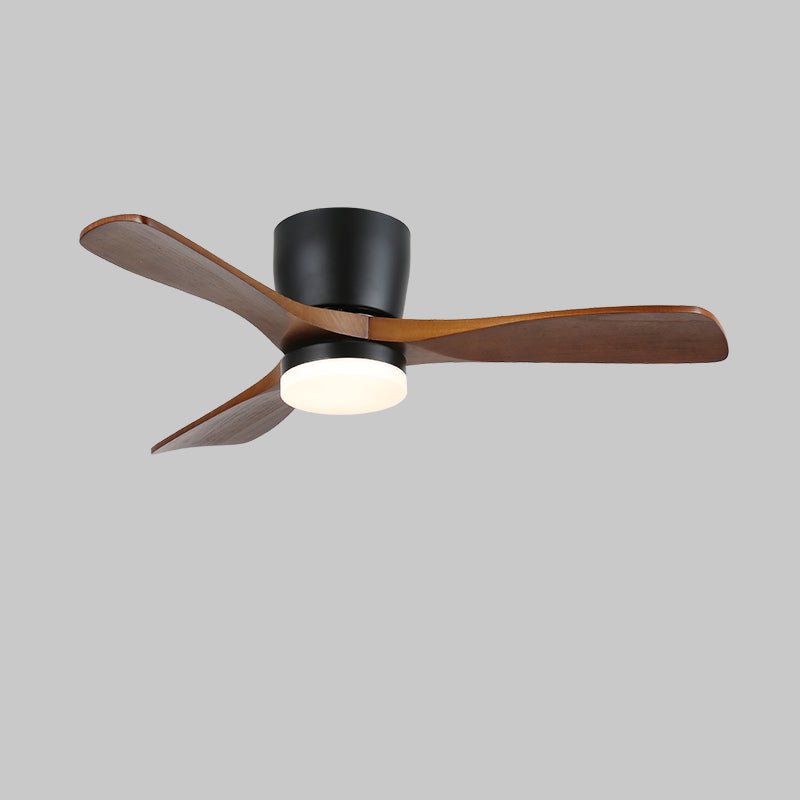 Brinor Minimalist Wood Ceiling Fan Light