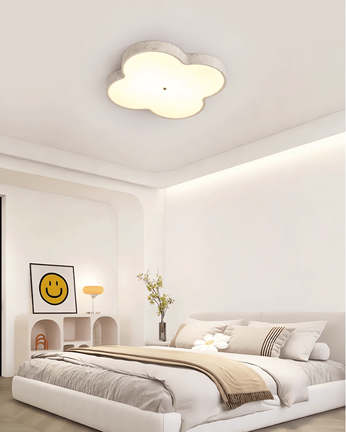 Nuvérin Aethel Cloud Travertine Ceiling Lamp