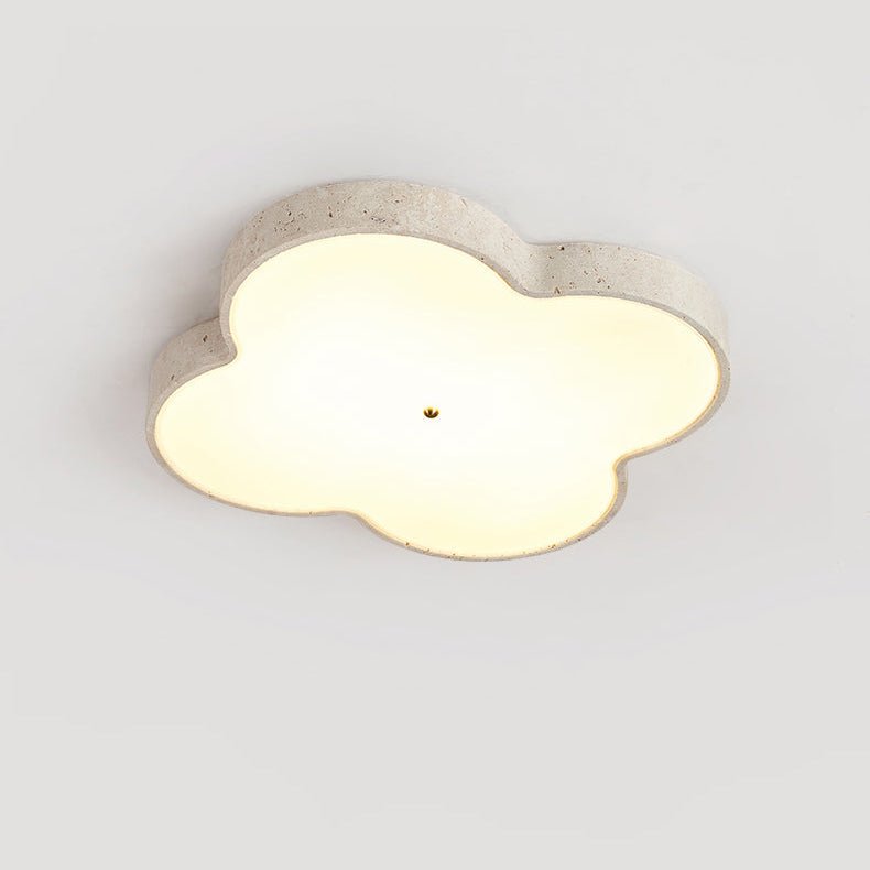 Nuvérin Aethel Cloud Travertine Ceiling Lamp