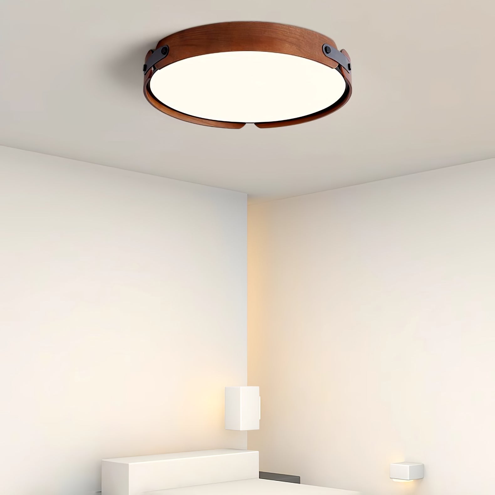 Echo Modern Minimalist Wood Ceiling Light