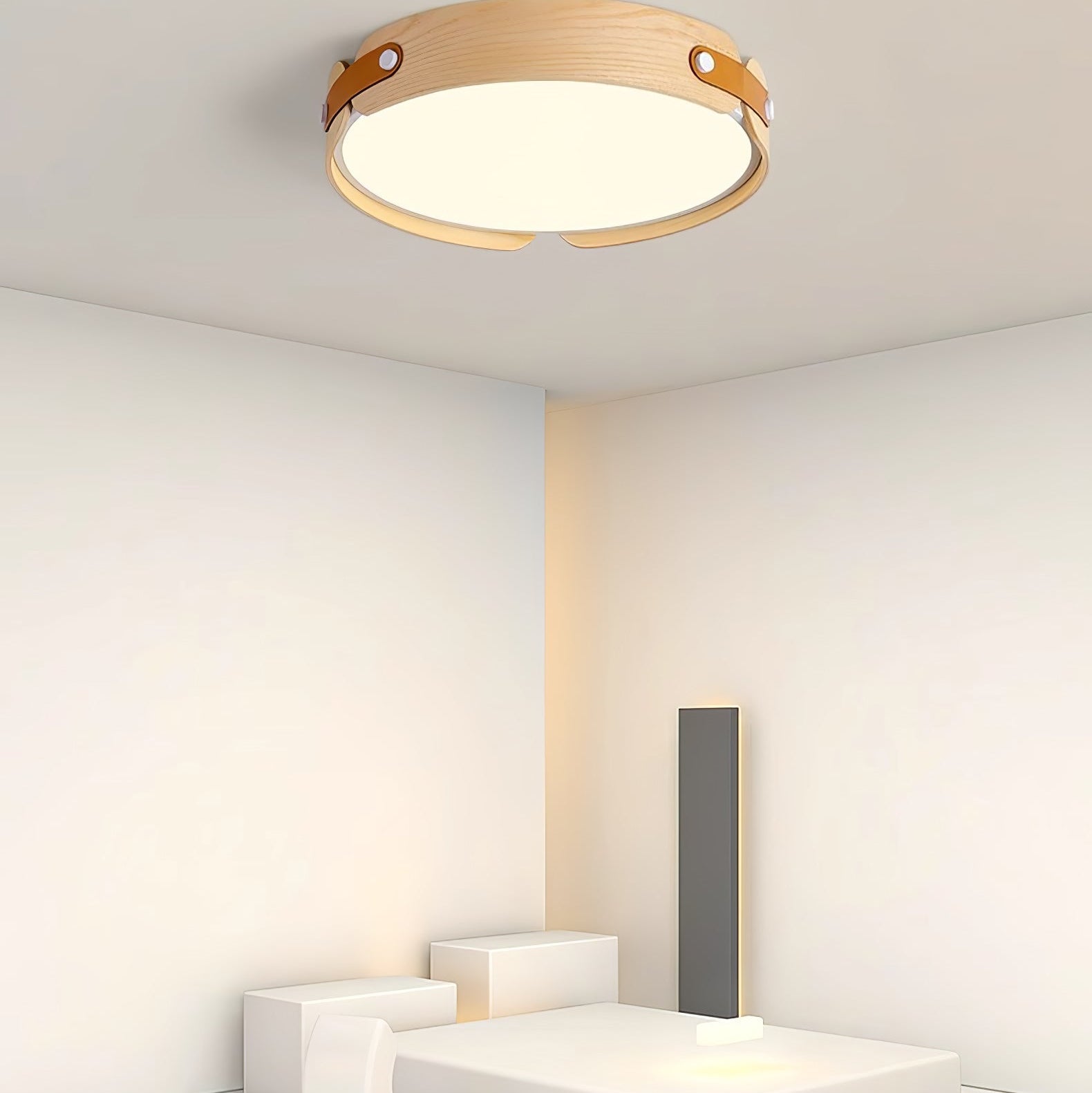 Echo Modern Minimalist Wood Ceiling Light