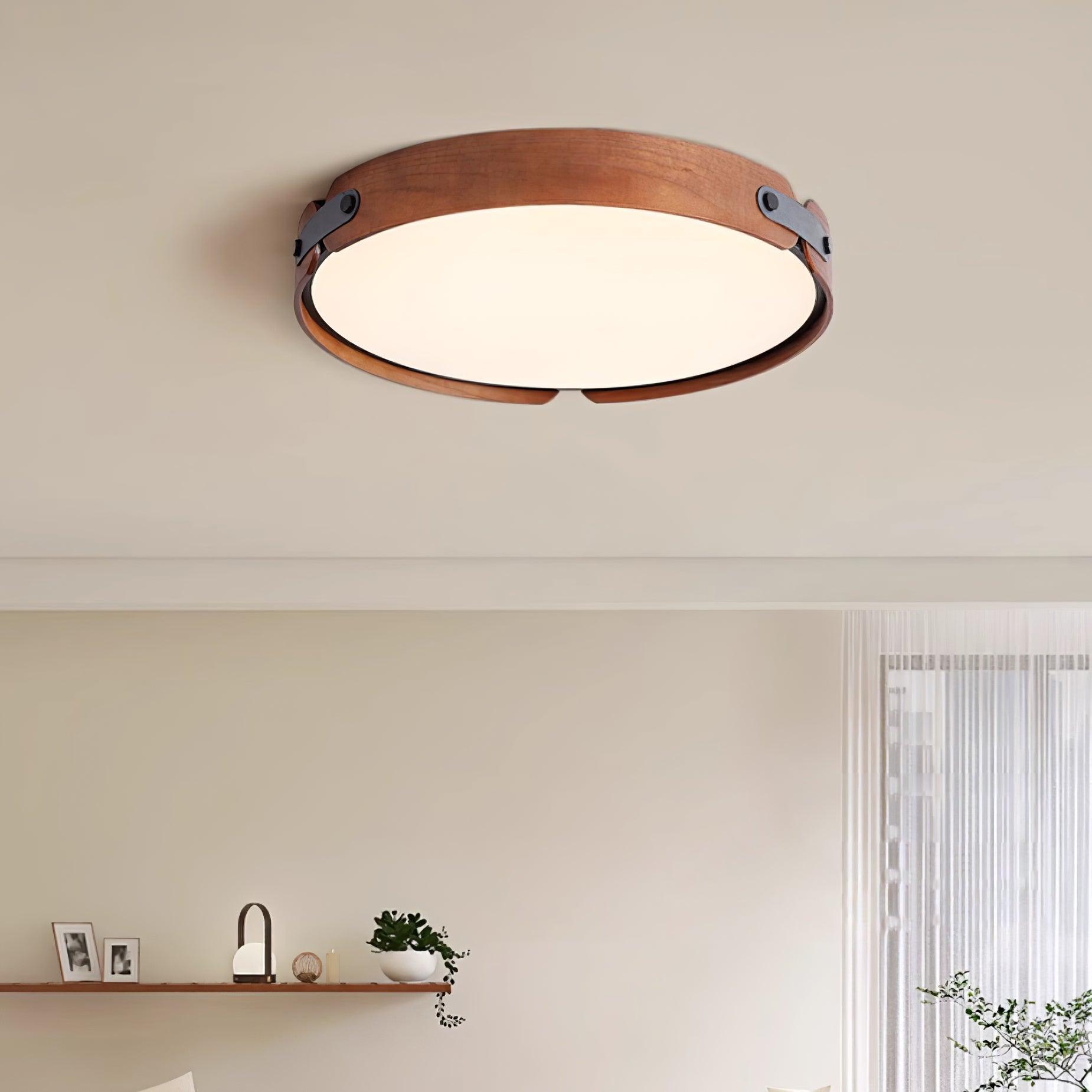 Edan Modern Minimalist Wood Ceiling Light