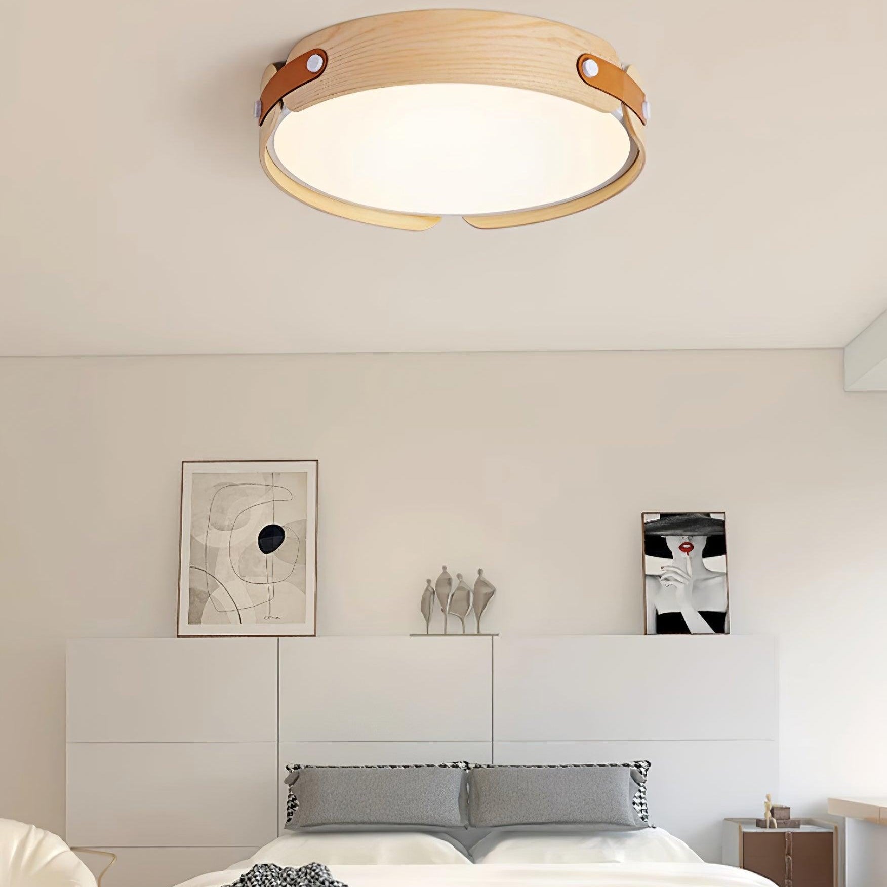Echo Modern Minimalist Wood Ceiling Light