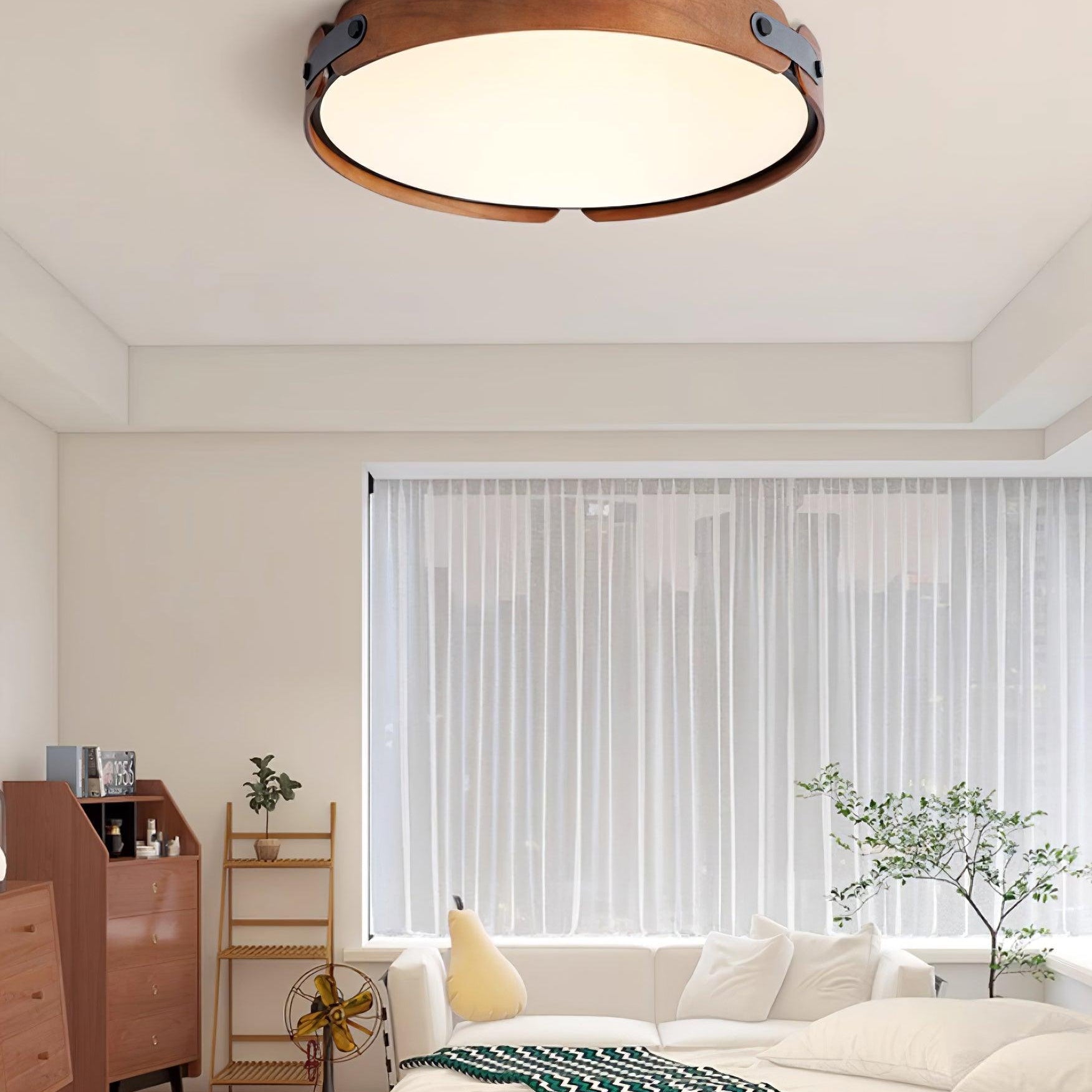 Echo Modern Minimalist Wood Ceiling Light