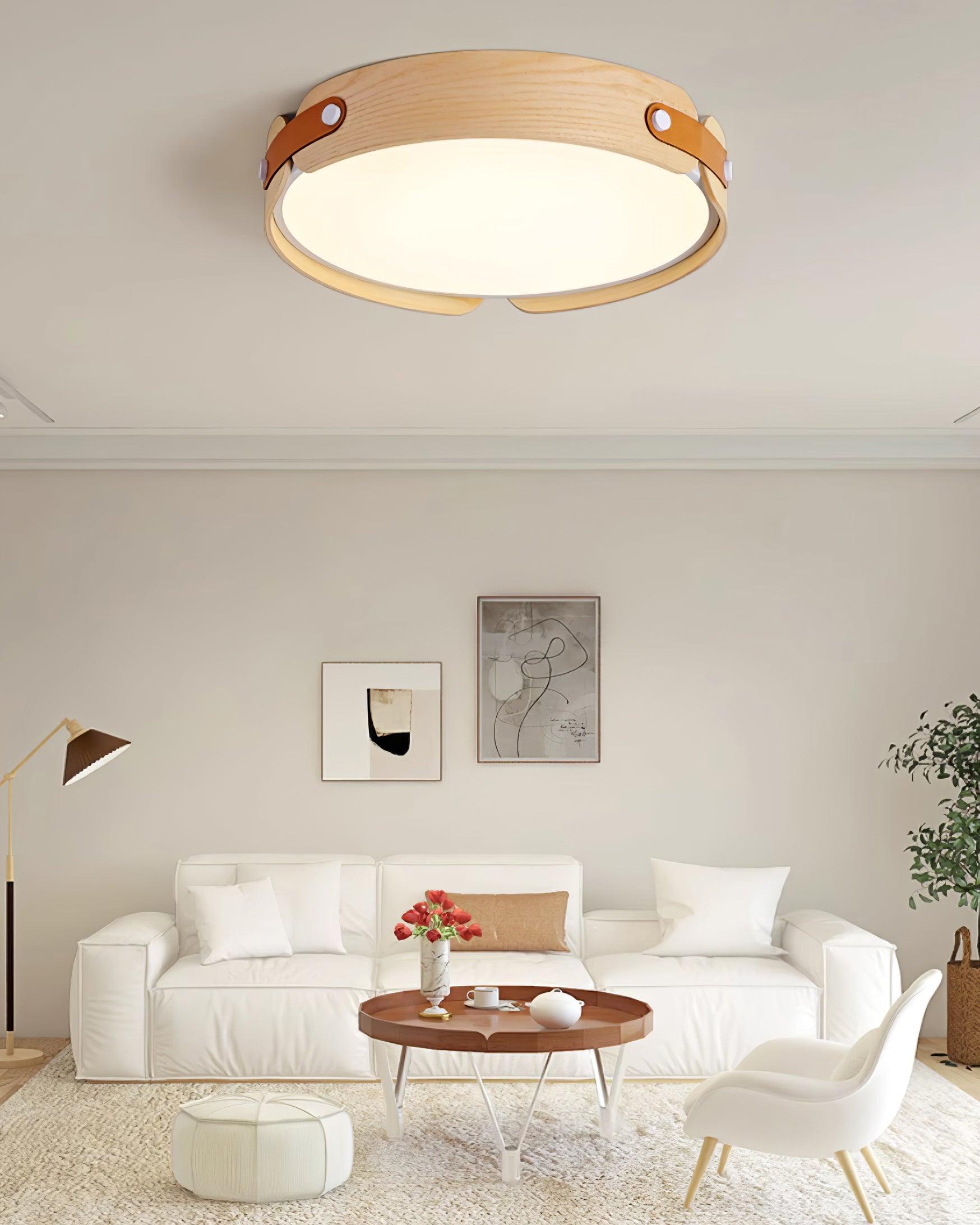 Edan Modern Minimalist Wood Ceiling Light