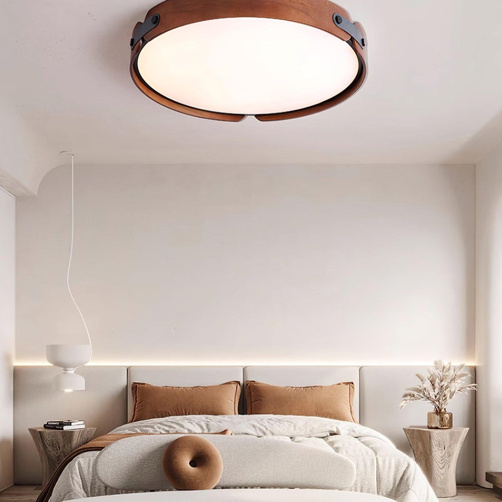 Echo Modern Minimalist Wood Ceiling Light