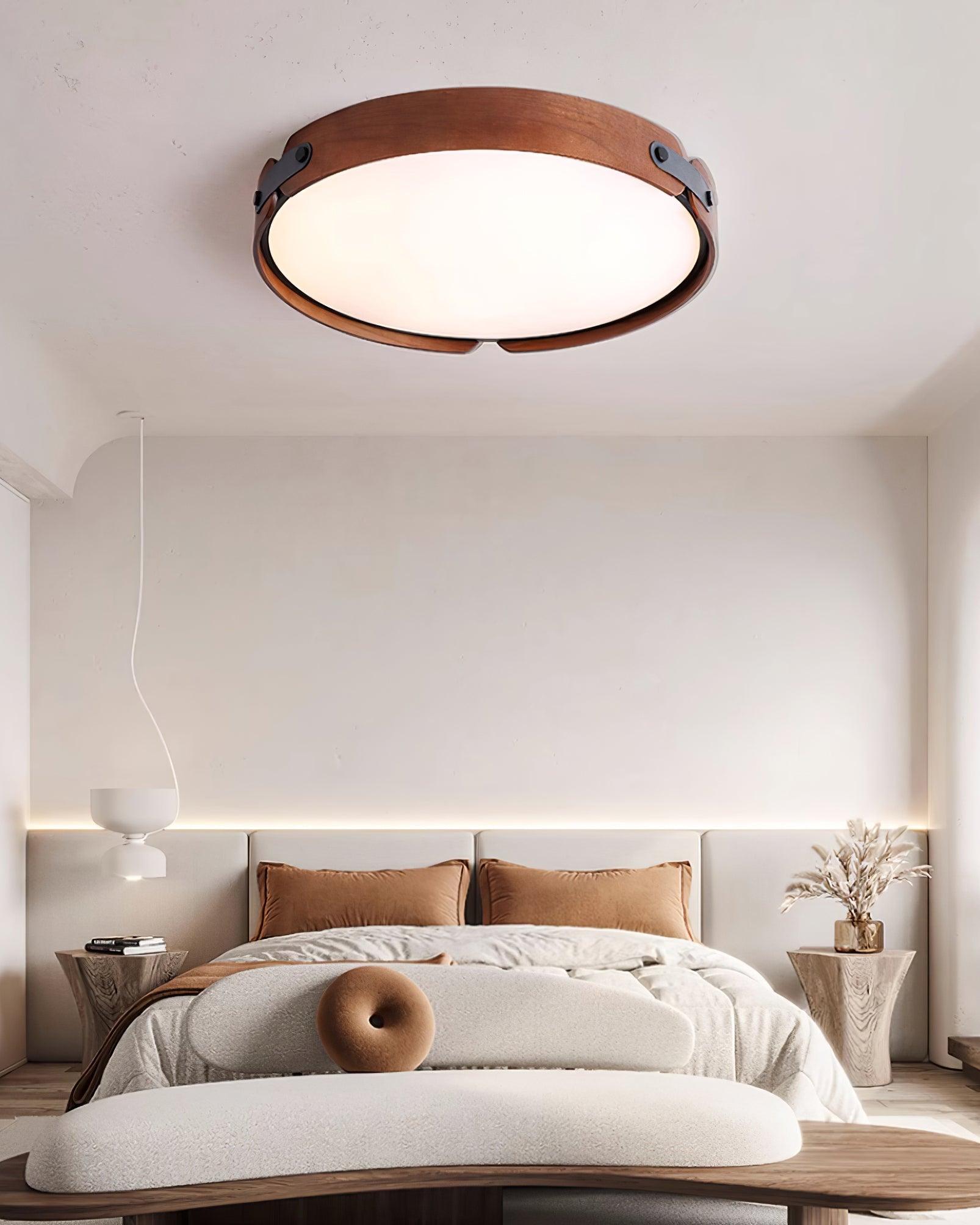 Edan Modern Minimalist Wood Ceiling Light