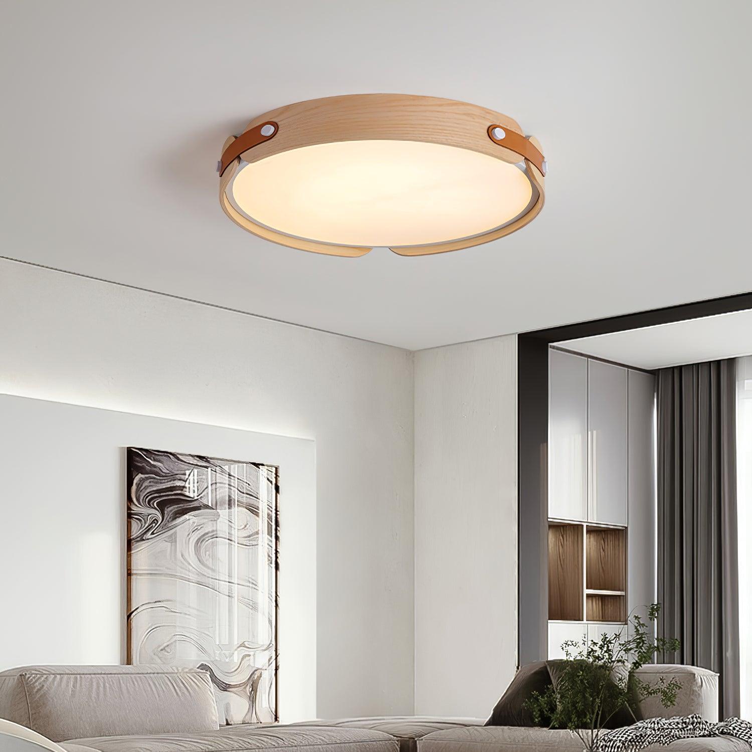 Echo Modern Minimalist Wood Ceiling Light