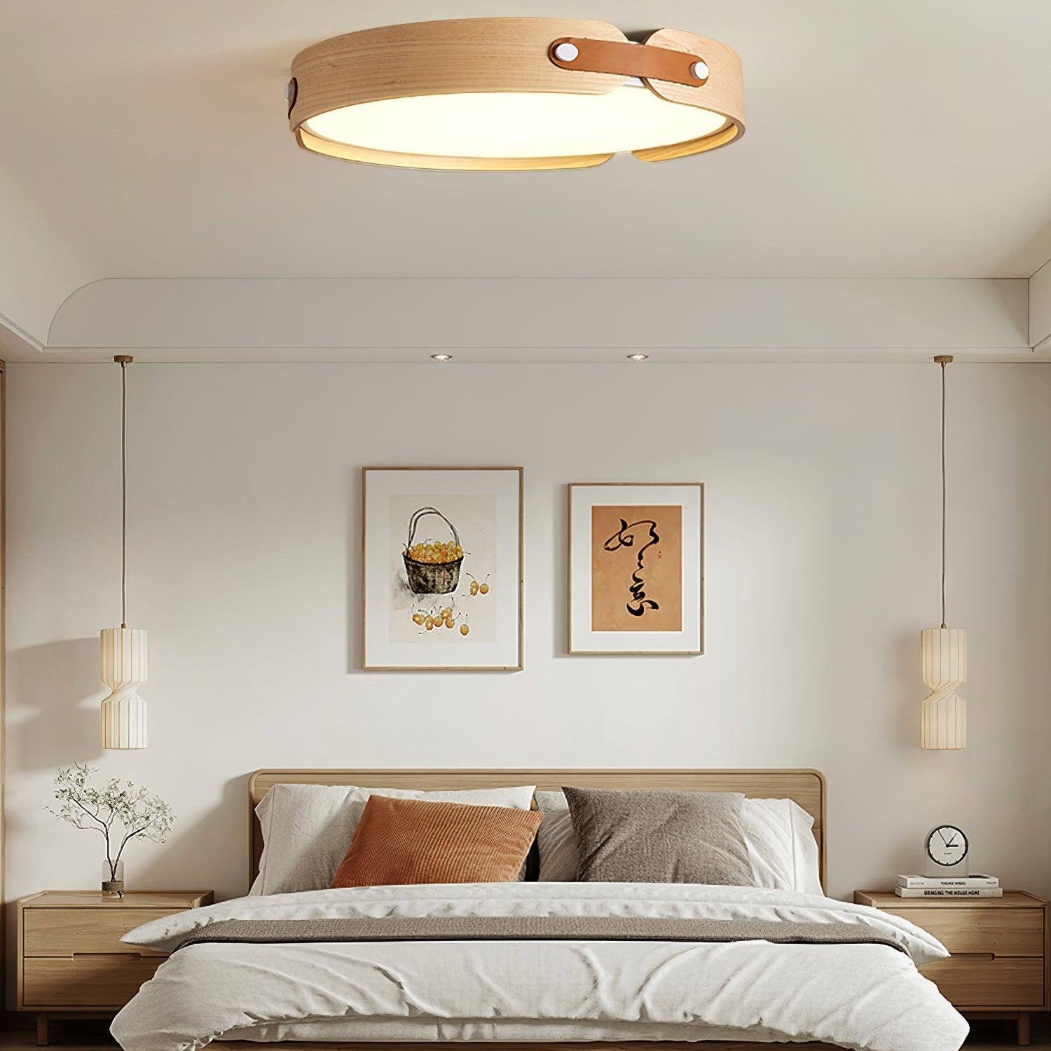 Echo Modern Minimalist Wood Ceiling Light