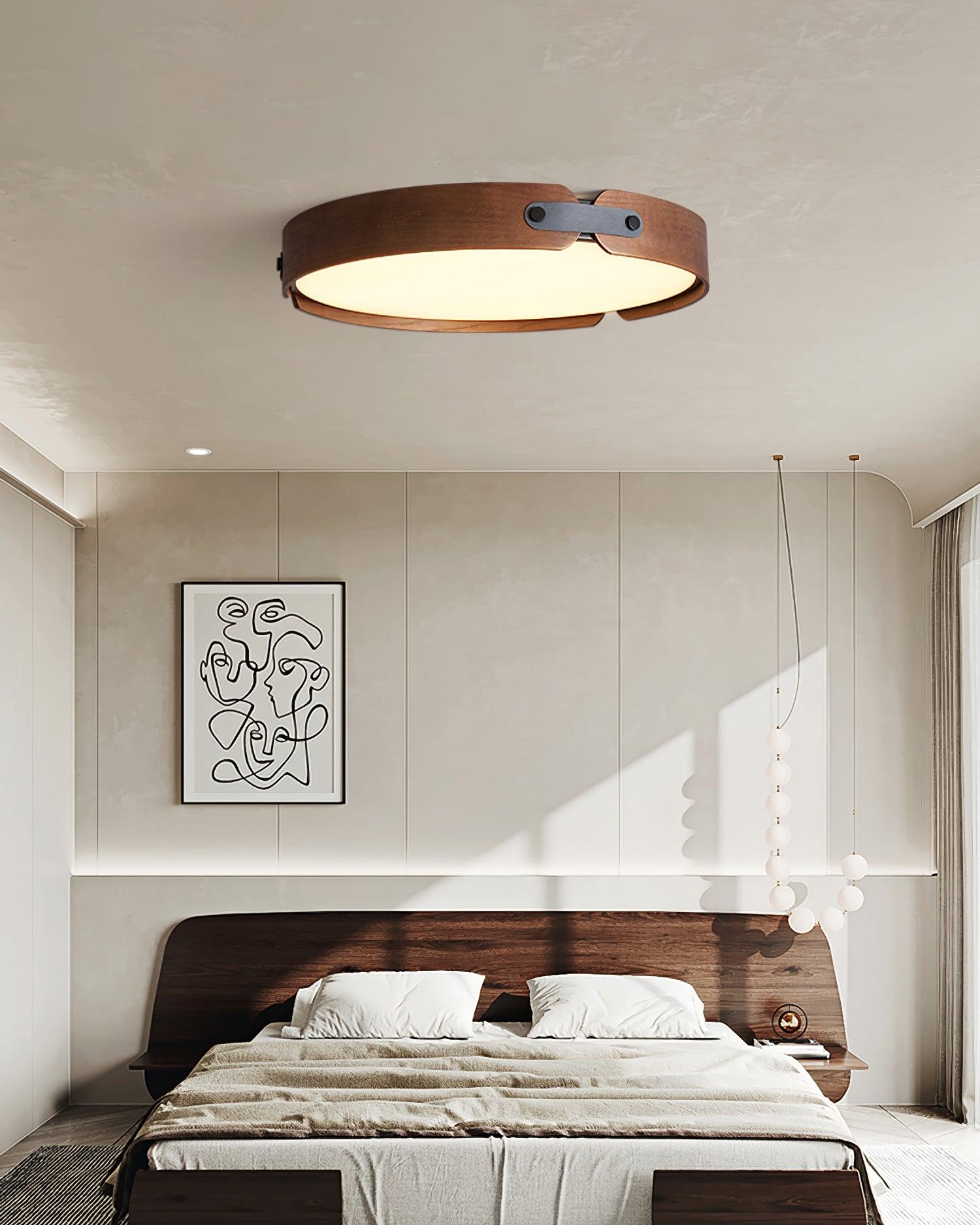 Edan Modern Minimalist Wood Ceiling Light