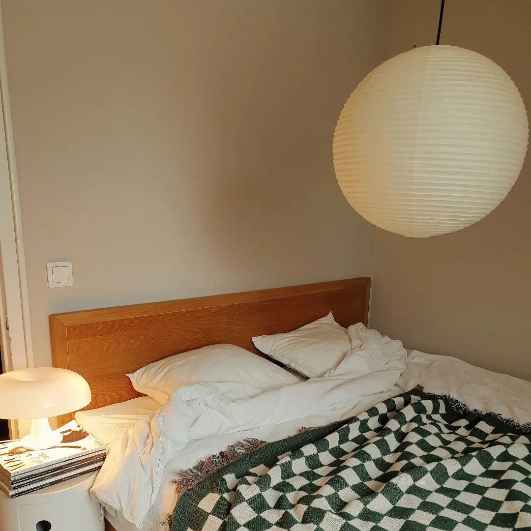 Noveno Pendant Lamp Bamboo Washi Paper Round