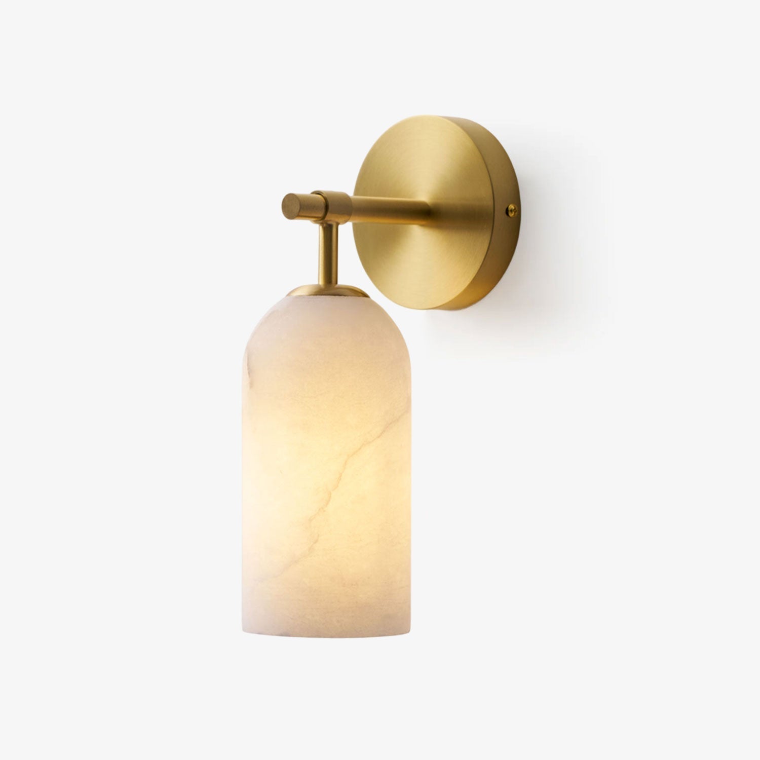 Delaborne Pillar Alabaster Indoor Wall Light