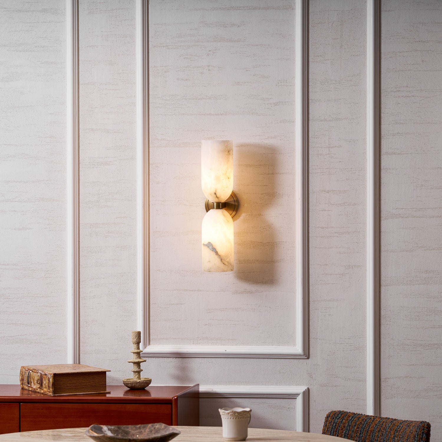Silverstead Alabaster Nexus Indoor Wall Light