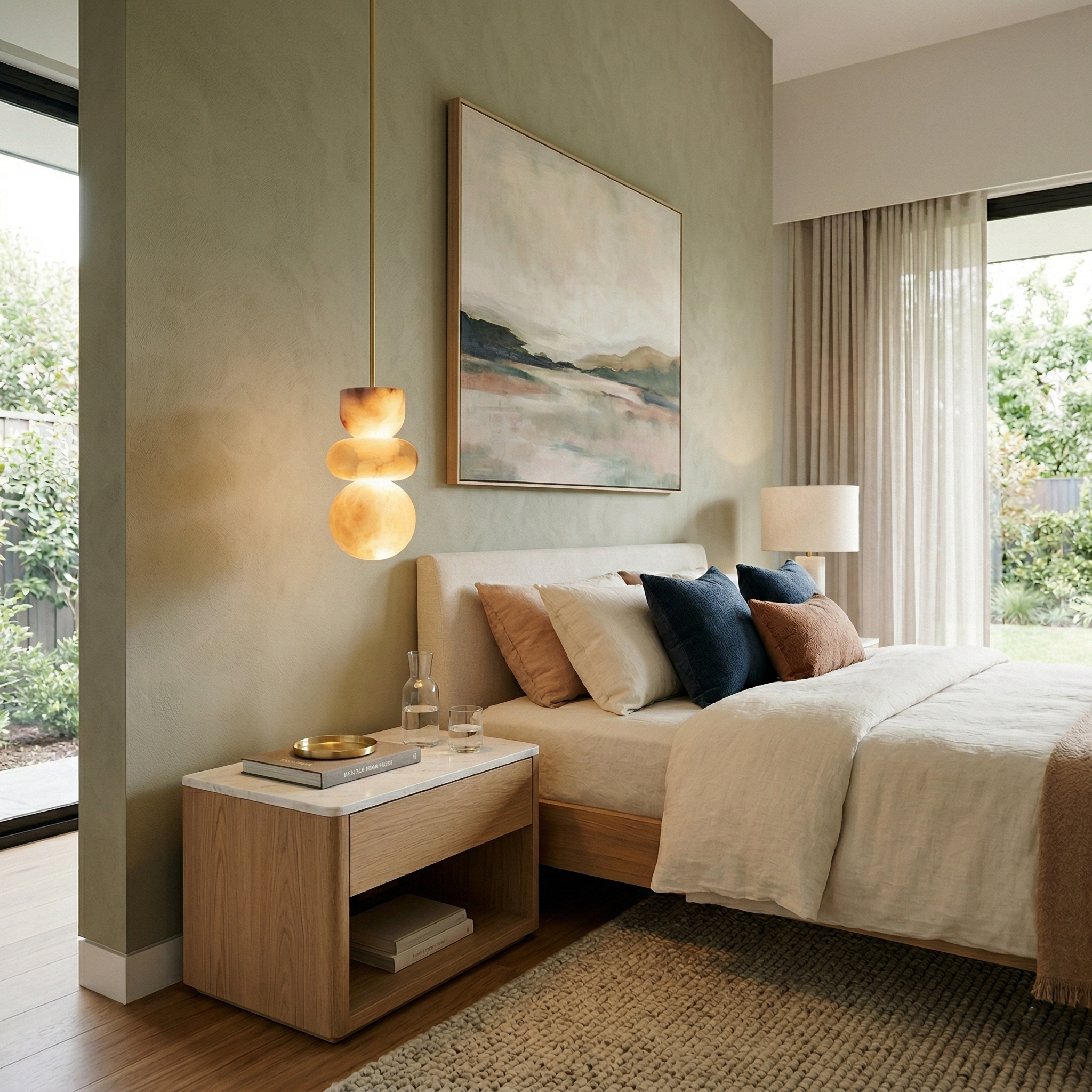 Bellmere Alabaster Pendant Light