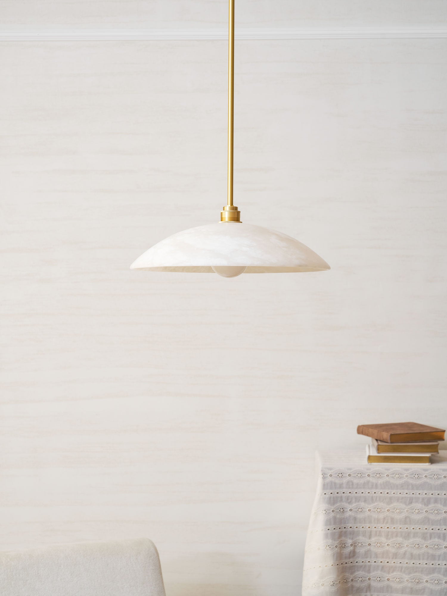 Westmere Alabaster Dome Pendant Light