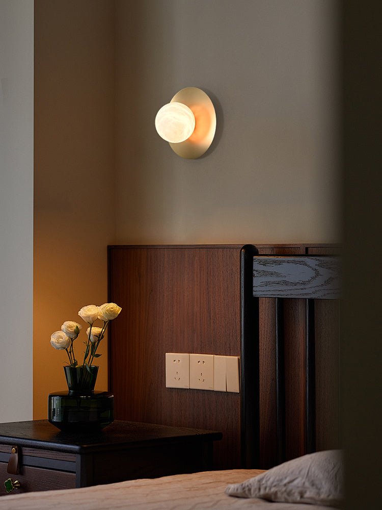 Eirueria Alabaster Orb Sconce