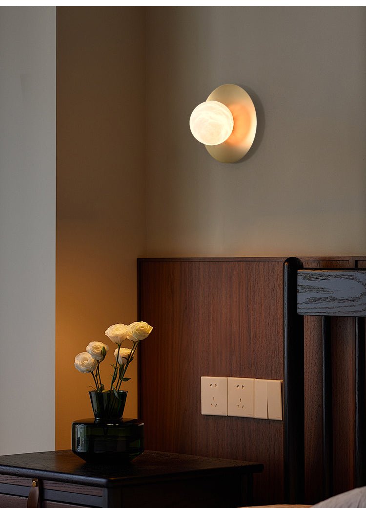 Eirueria Alabaster Orb Sconce