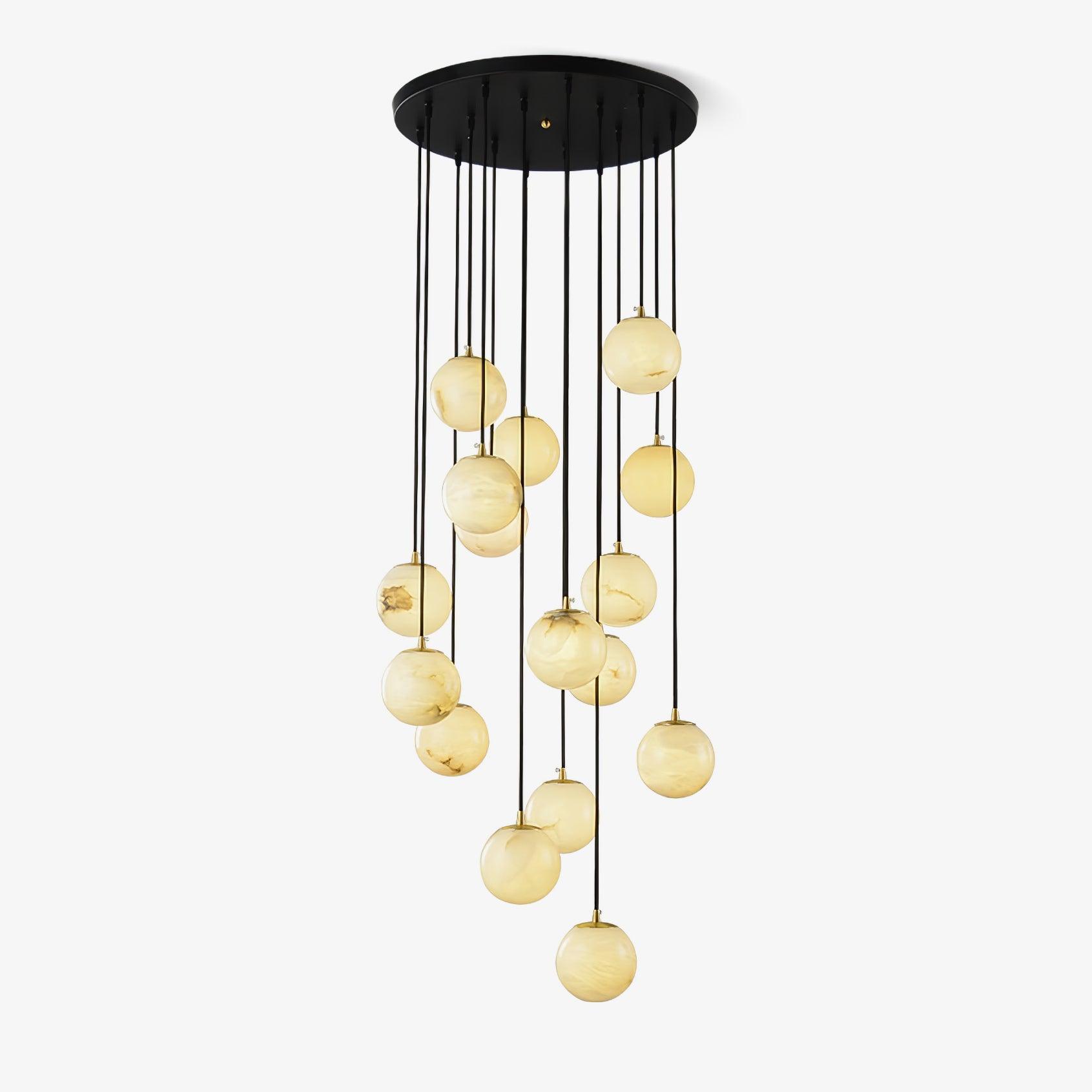 Sexta Alabaster Pendant Light Chandelier