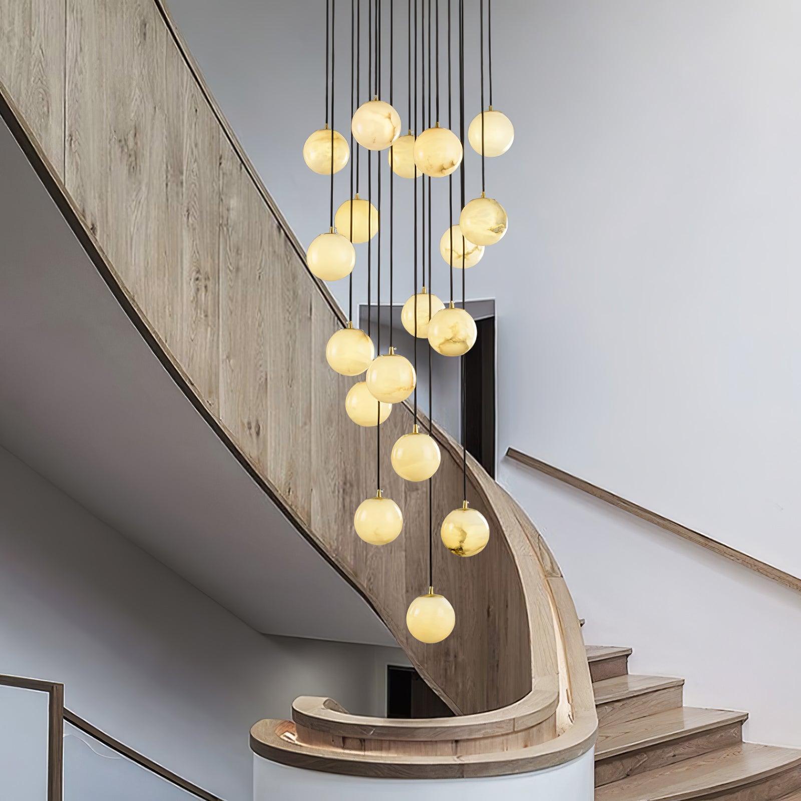 Sexta Alabaster Pendant Light Chandelier