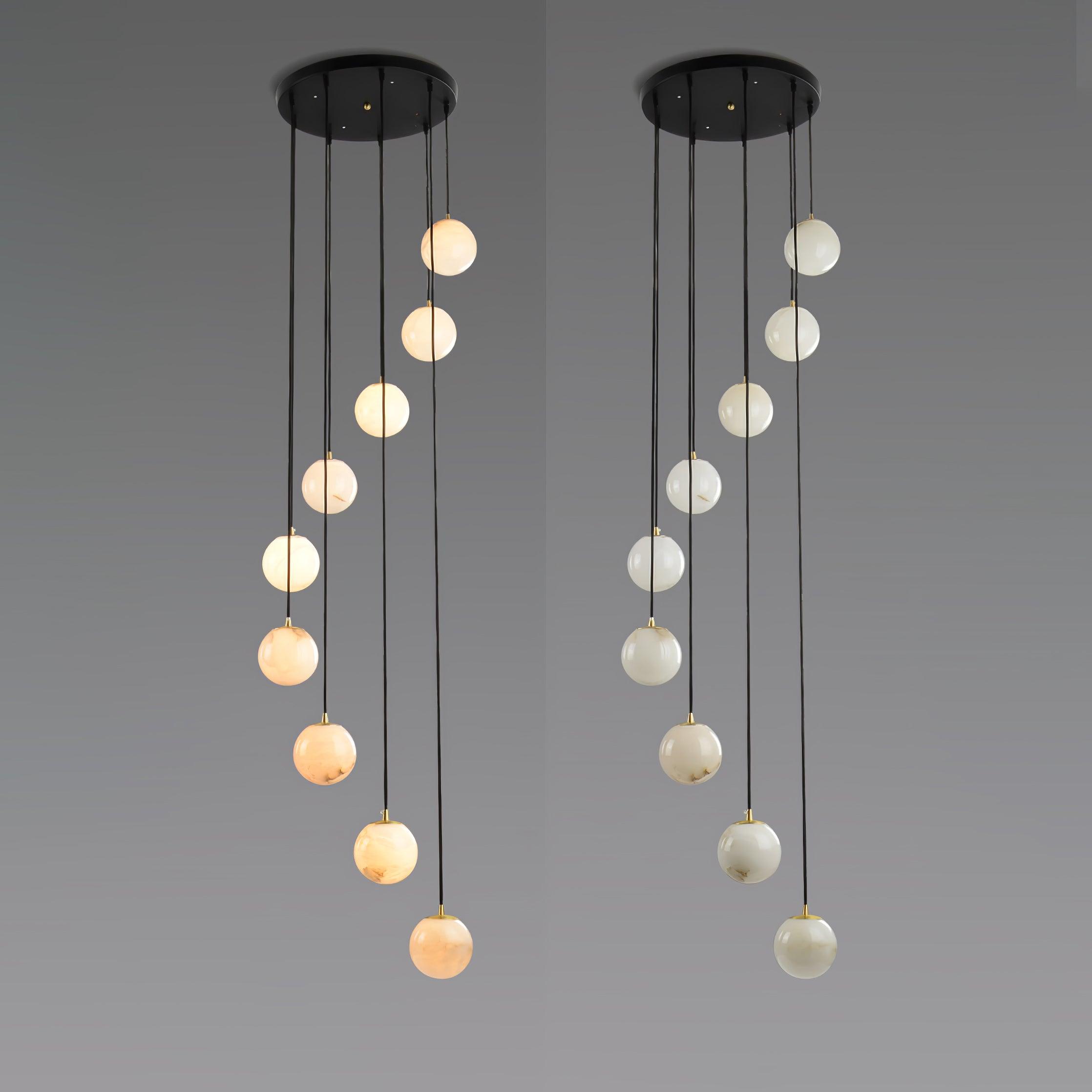 Sexta Alabaster Pendant Light Chandelier