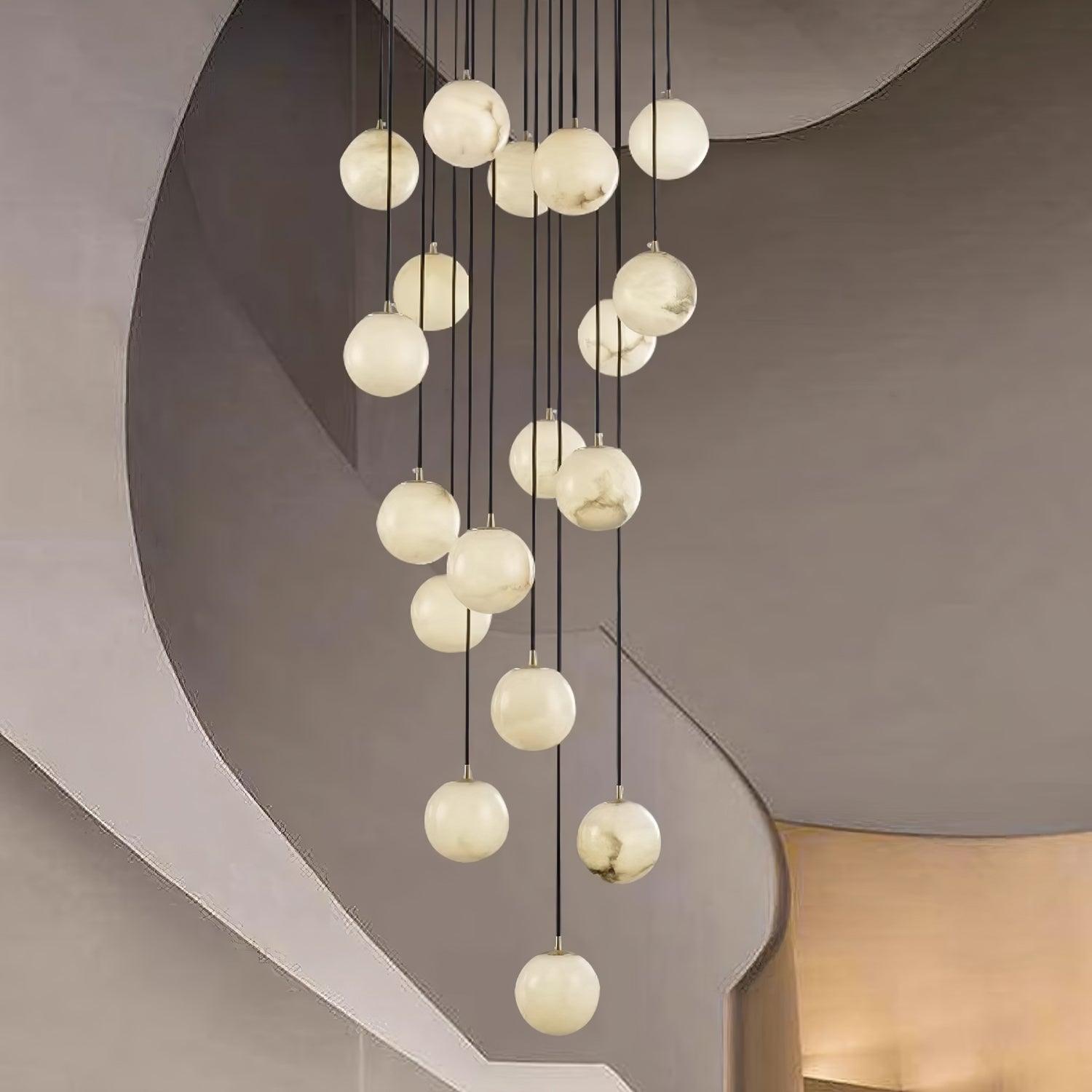Sexta Alabaster Pendant Light Chandelier