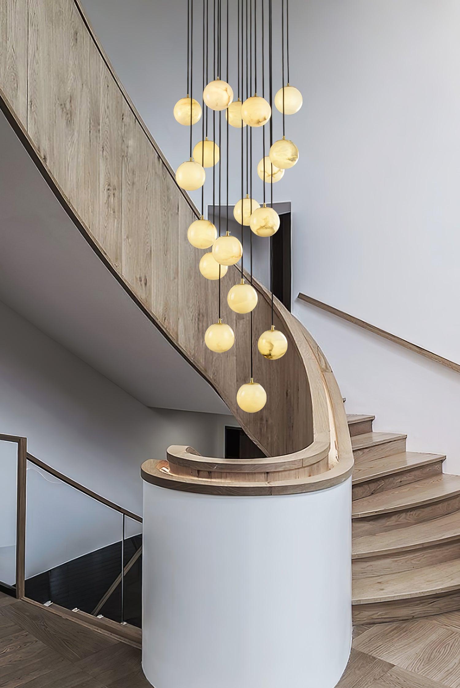 Sexta Alabaster Pendant Light Chandelier