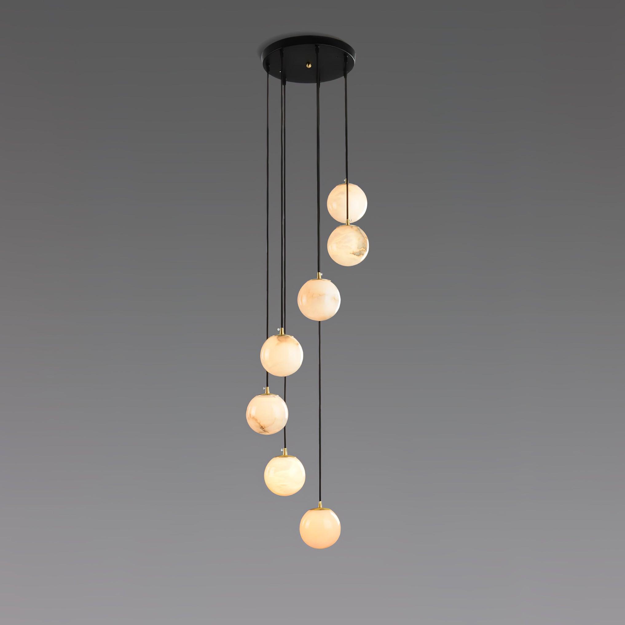 Sexta Alabaster Pendant Light Chandelier