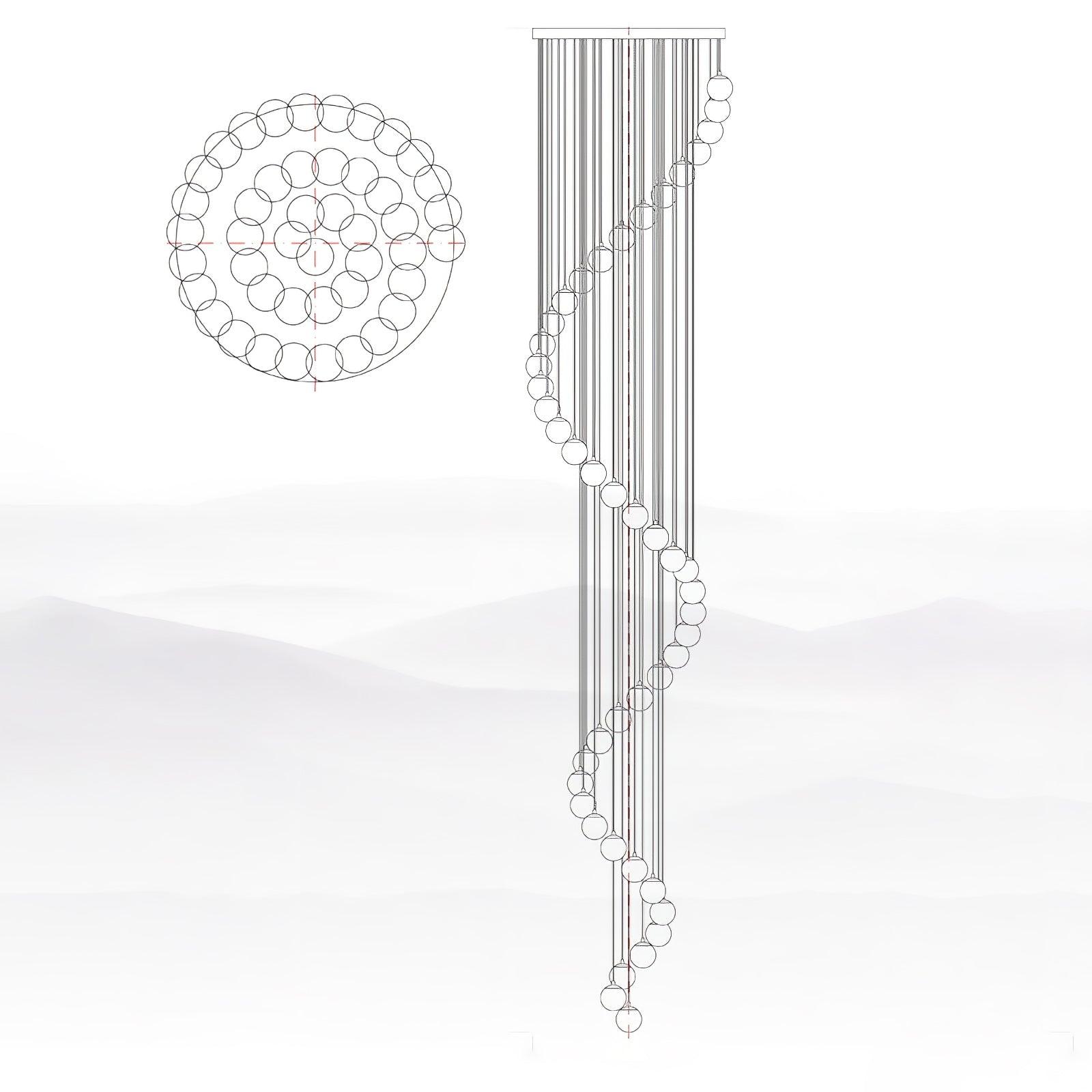 Sexta Alabaster Pendant Light Chandelier