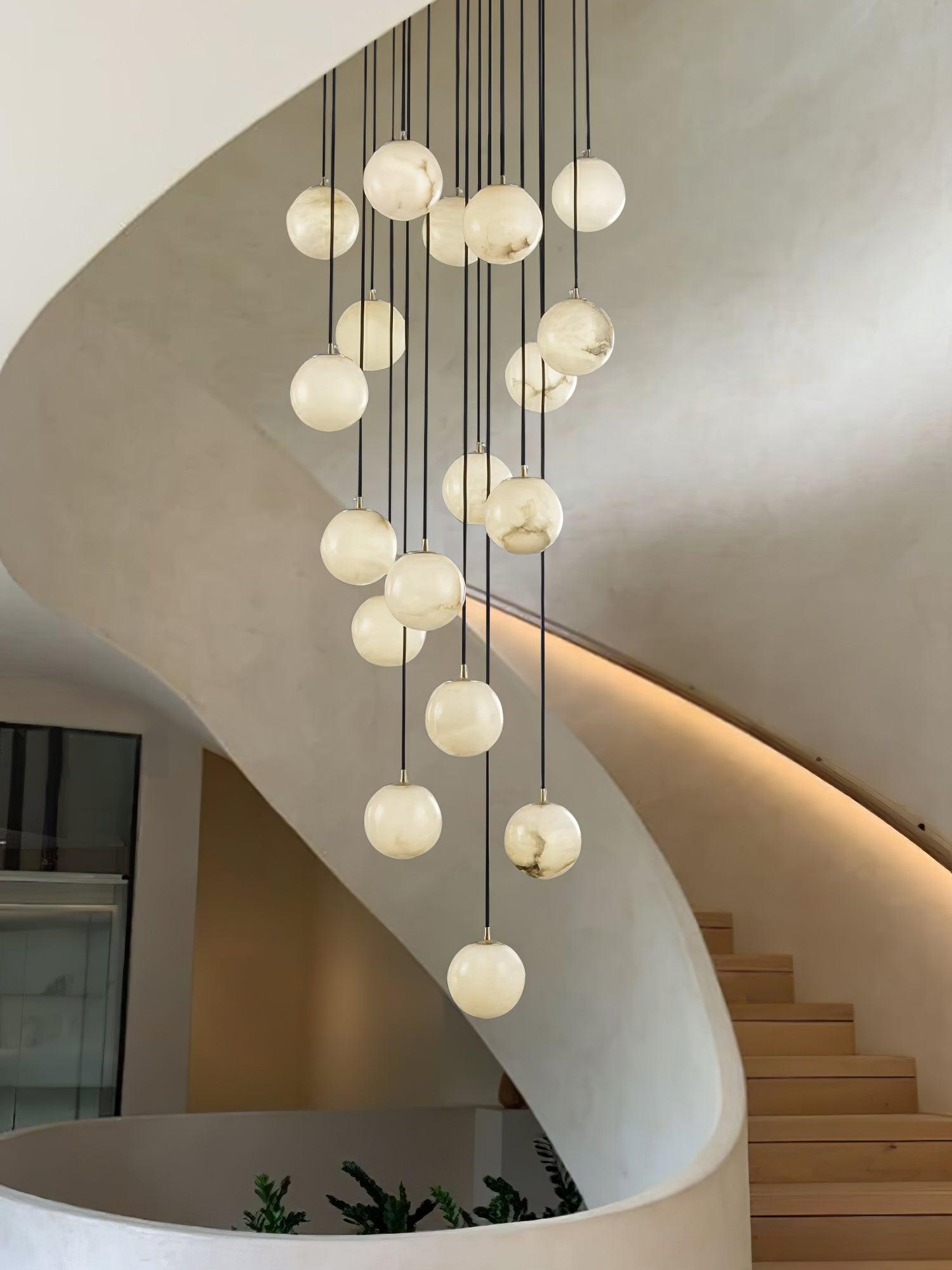 Sexta Alabaster Pendant Light Chandelier