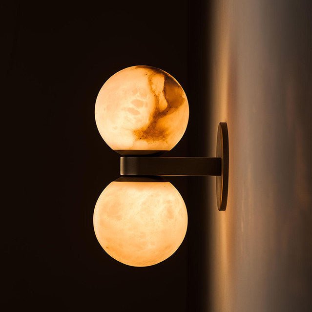 Lumenor Alabaster Celestia Orb Wall Light