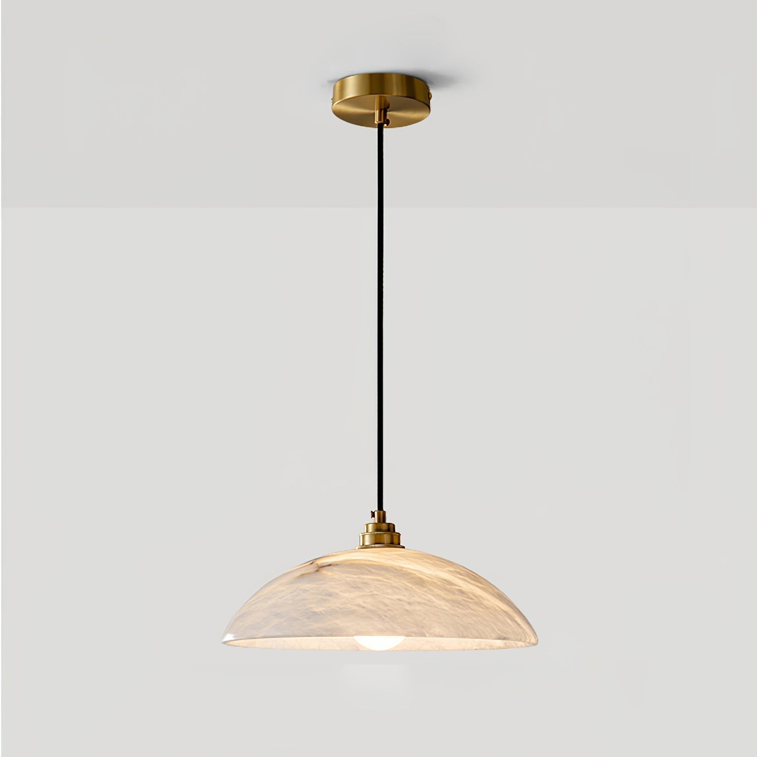 Warenol Minimalist Alabaster Pendant Light