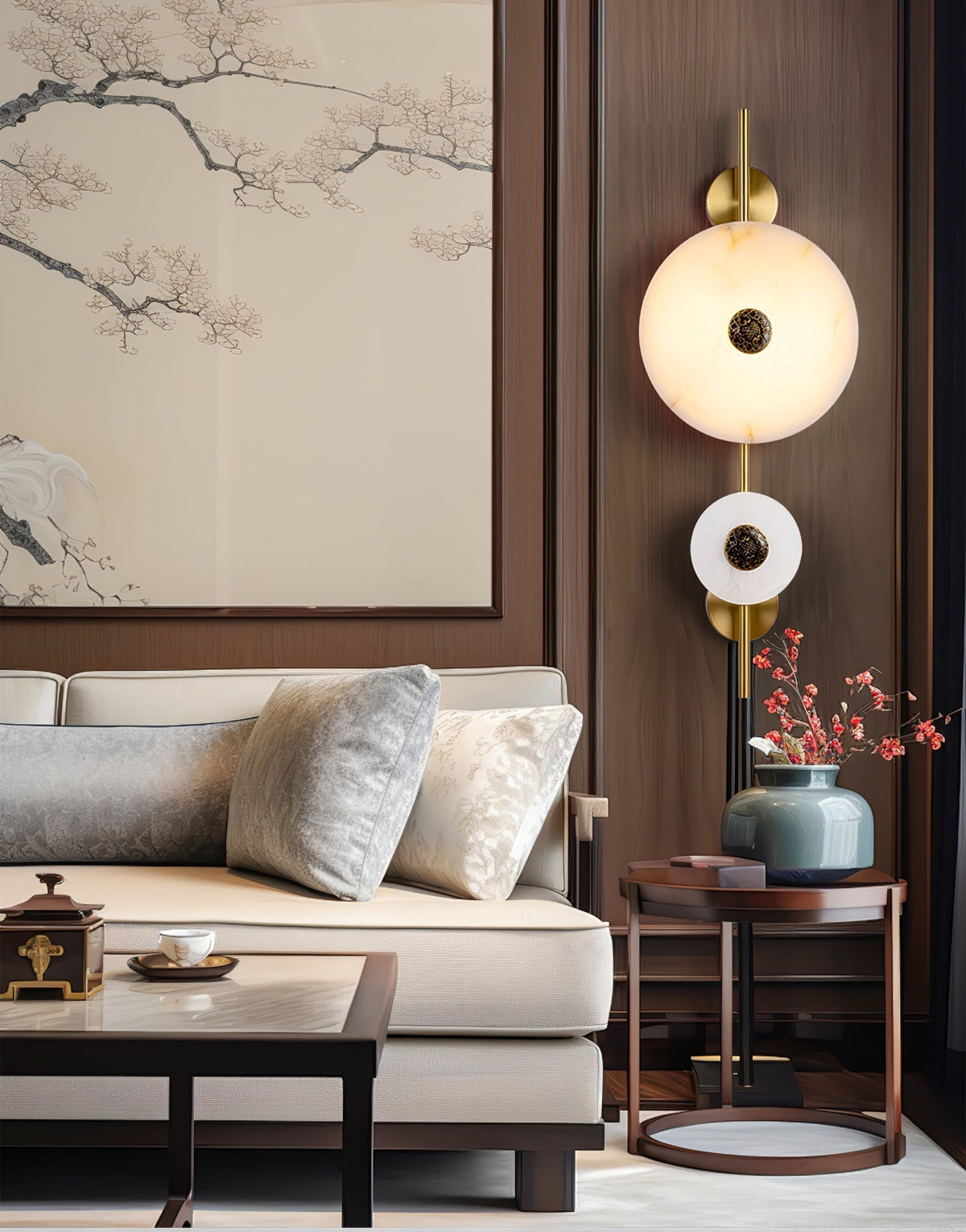 Evadne Alabaster Wall Lamp