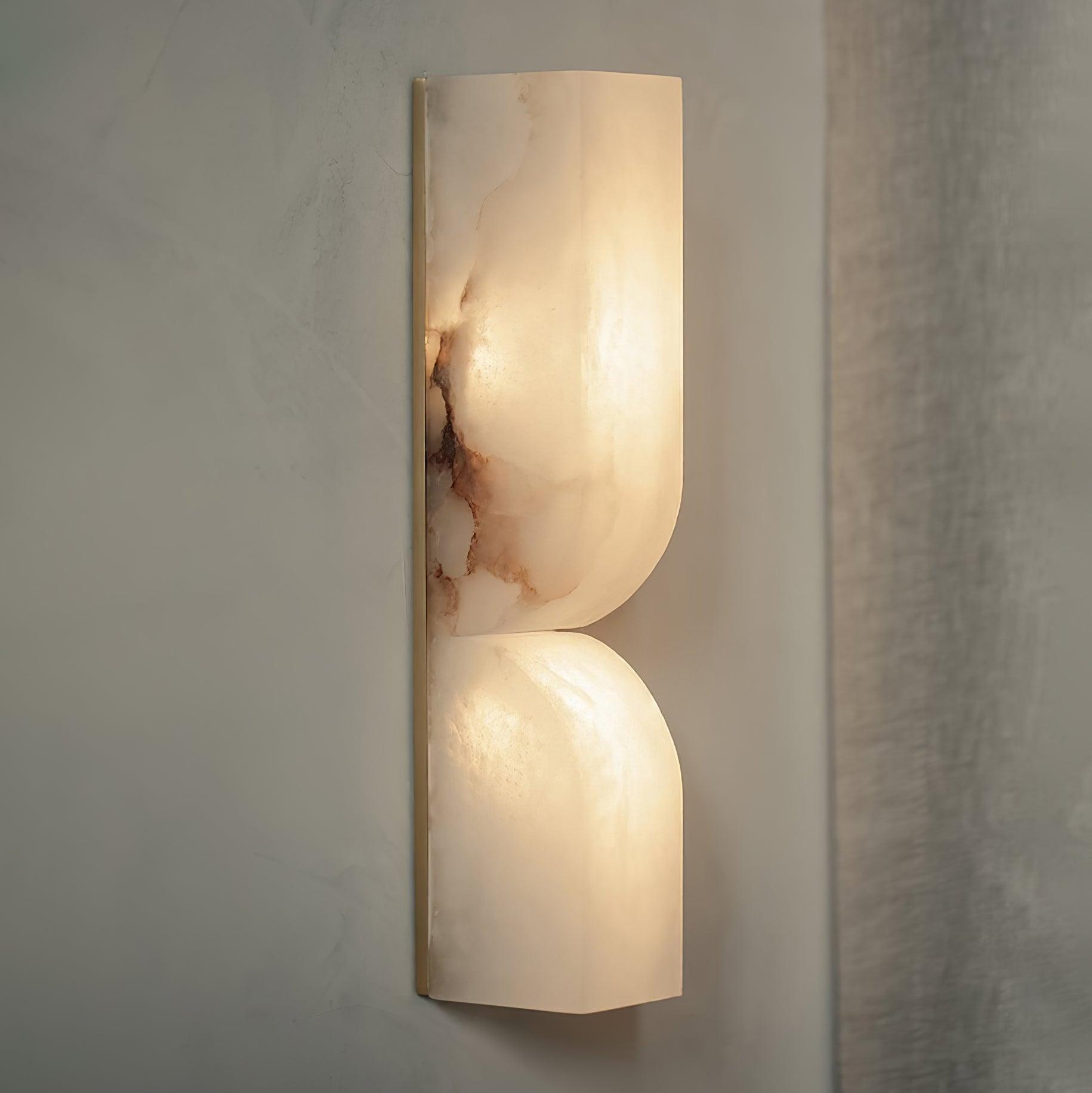 Niveelle Alabaster Rectangular Wall Lamp