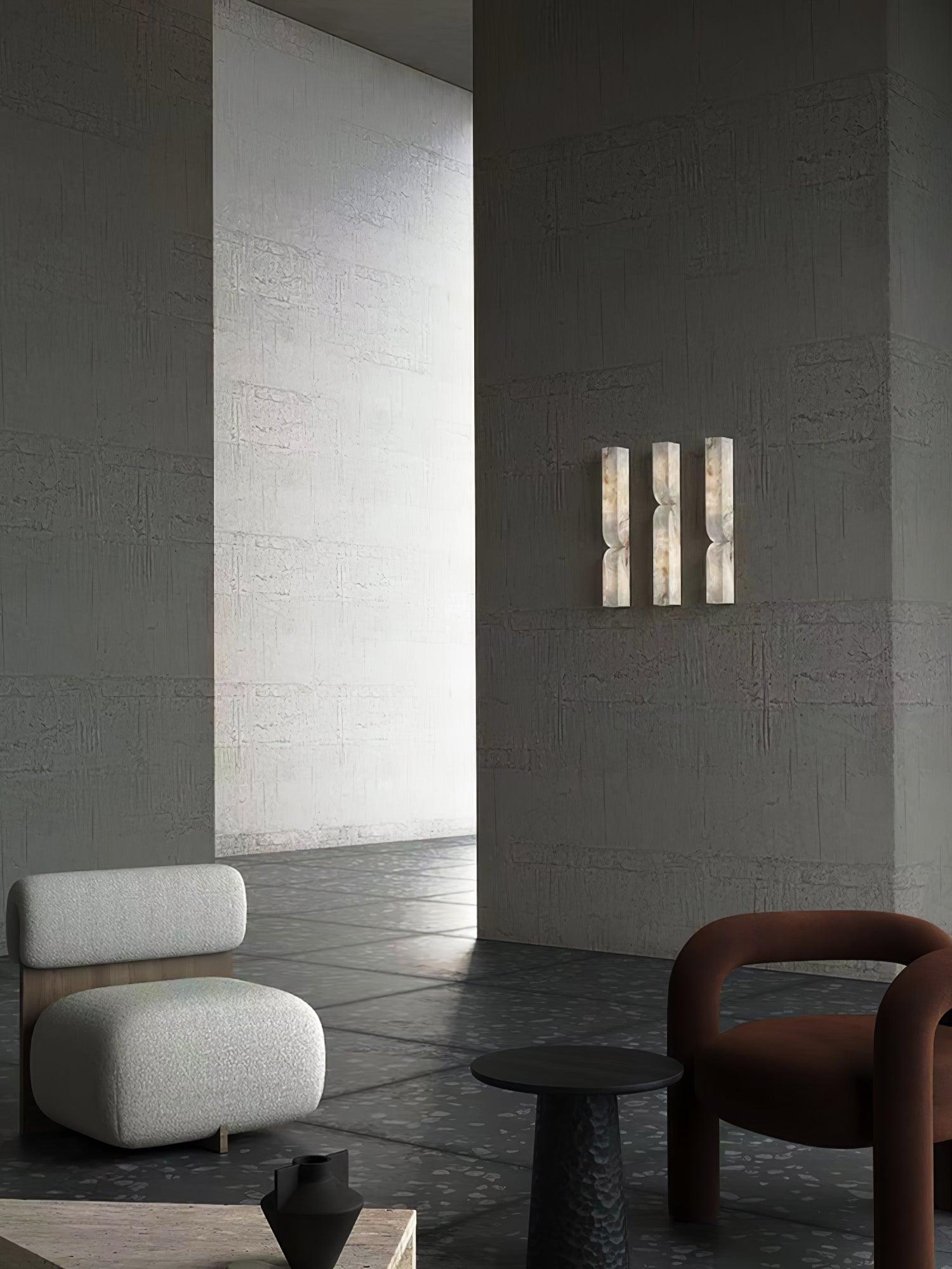 Niveelle Alabaster Rectangular Wall Lamp