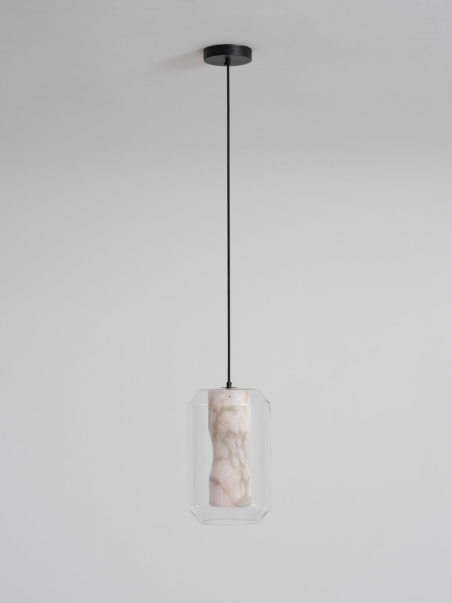 Edenborne Alabaster Glass Cylinder Pendant Light