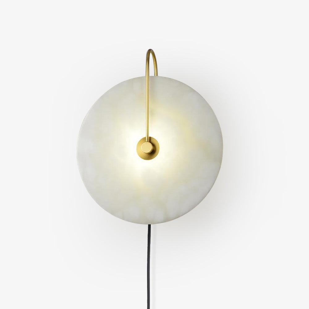 Ceraeyra Alabaster Globe Wall Light - Neutral Decor