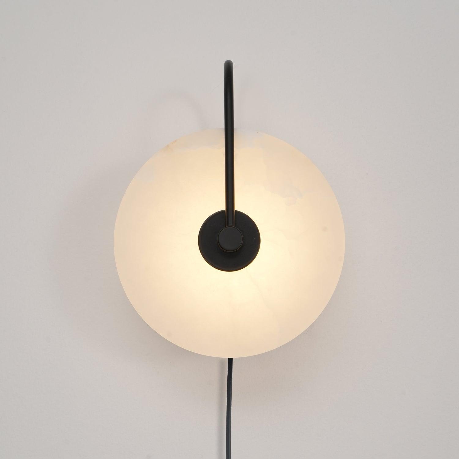 Ceraeyra Alabaster Globe Wall Light - Neutral Decor