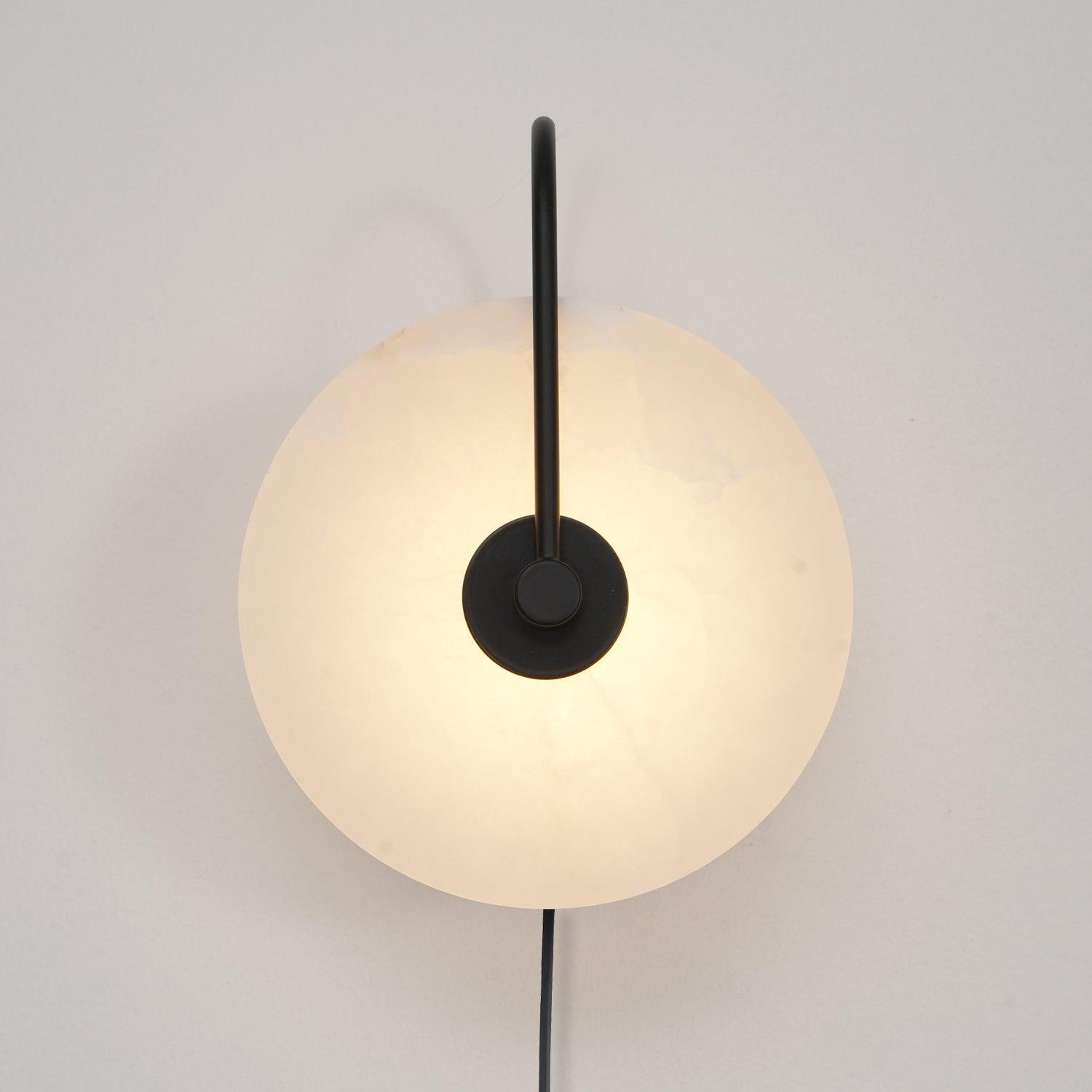 Ceraeyra Alabaster Globe Wall Light - Neutral Decor