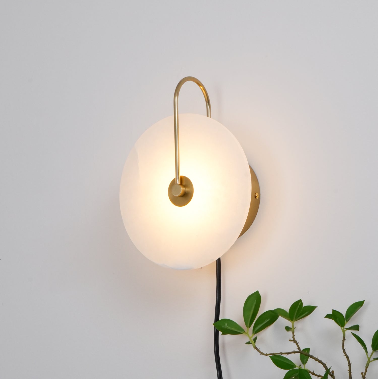 Ceraeyra Alabaster Globe Wall Light - Neutral Decor