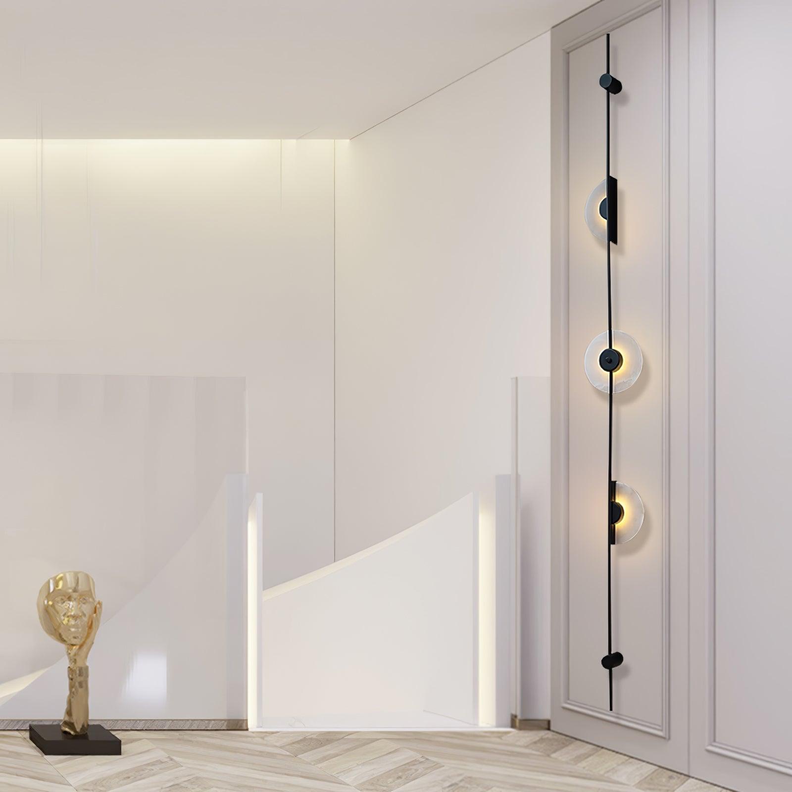 Neron Alabaster Vertical Wall Sconce