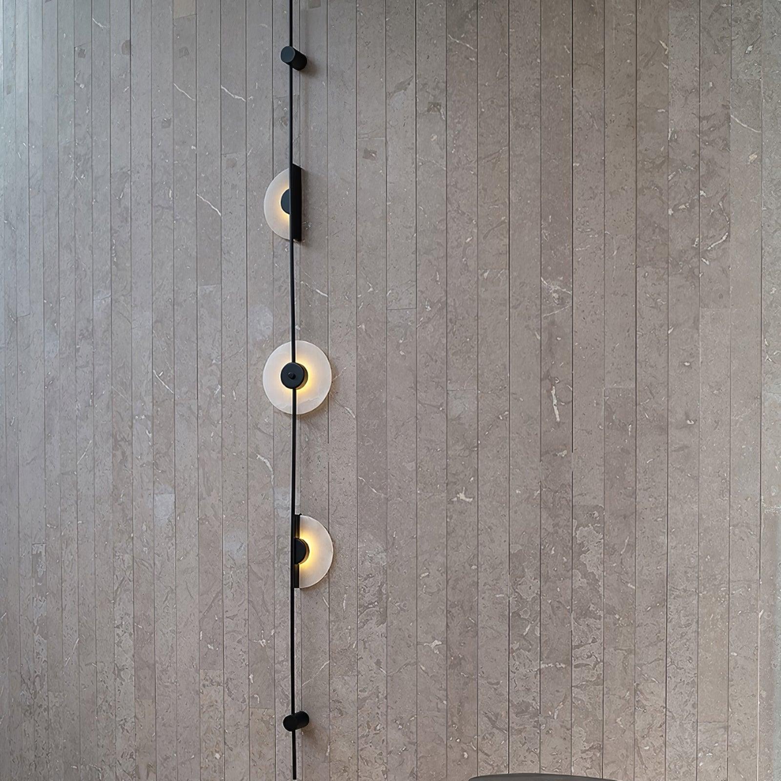 Neron Alabaster Vertical Wall Sconce