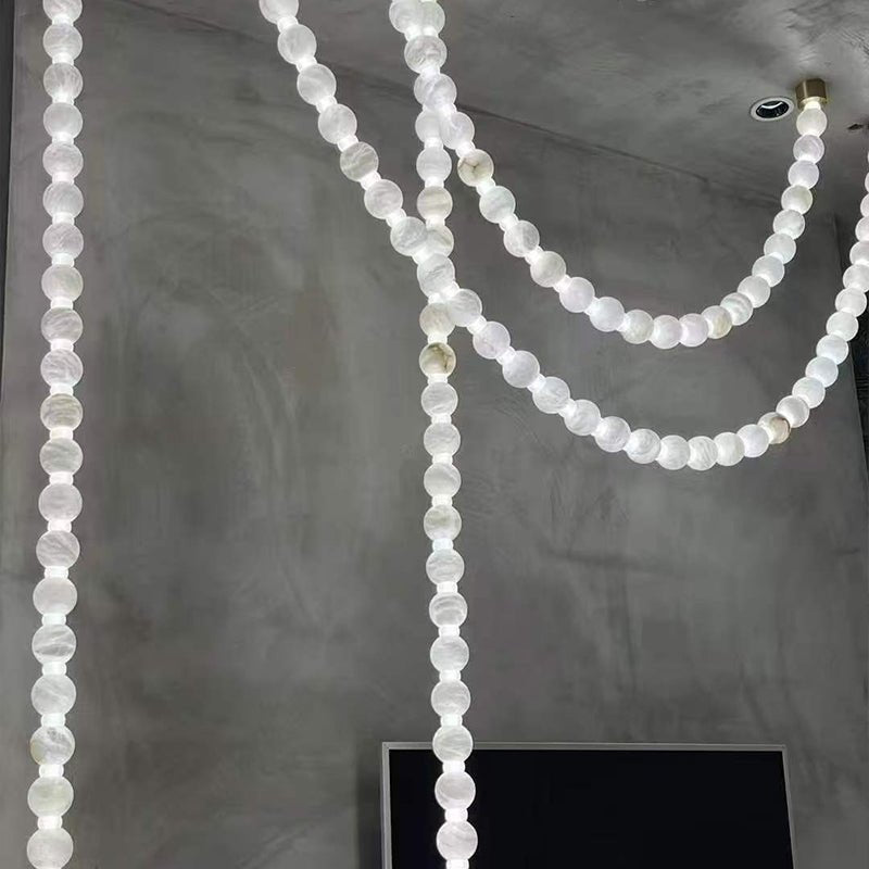 Grempt Alabaster Pearl Necklace Chandelier