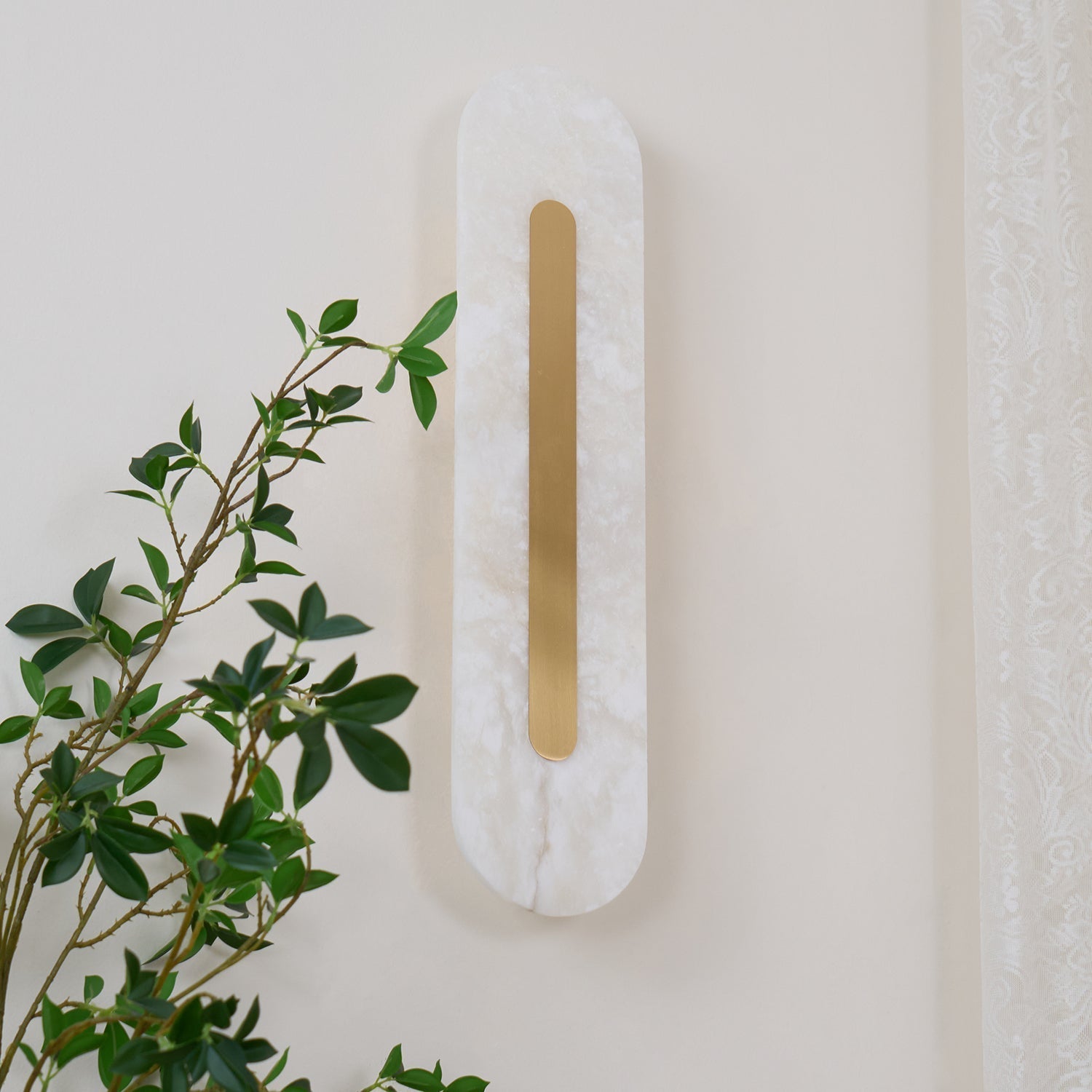Kristy Alabaster Rounded Wall Lamp